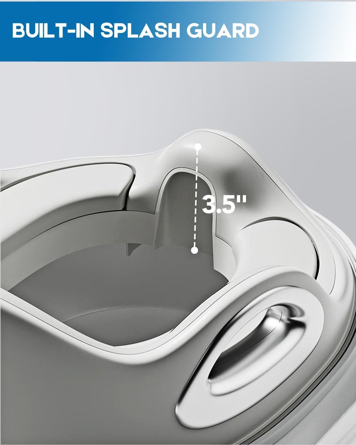 Potty Training Toilet Seat, Toddler Toilet Seat Attachment with Safety Handles, Detachable Soft Cushion, Anti-Slip Design and Splash Guard, Baby Toilet Seats for Kids, Boys and Girls image number 1