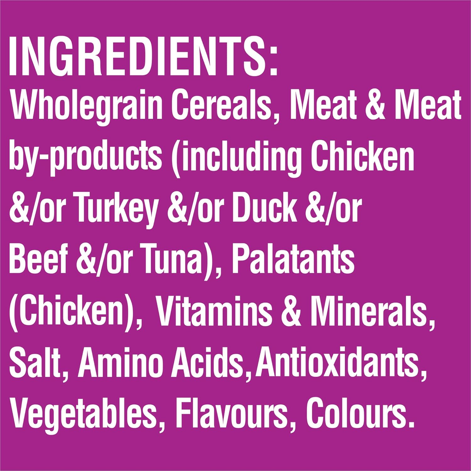 Whiskas Adult Dry Cat Food Chicken & Turkey 1.8Kg Bag, 4 Pack image number 1