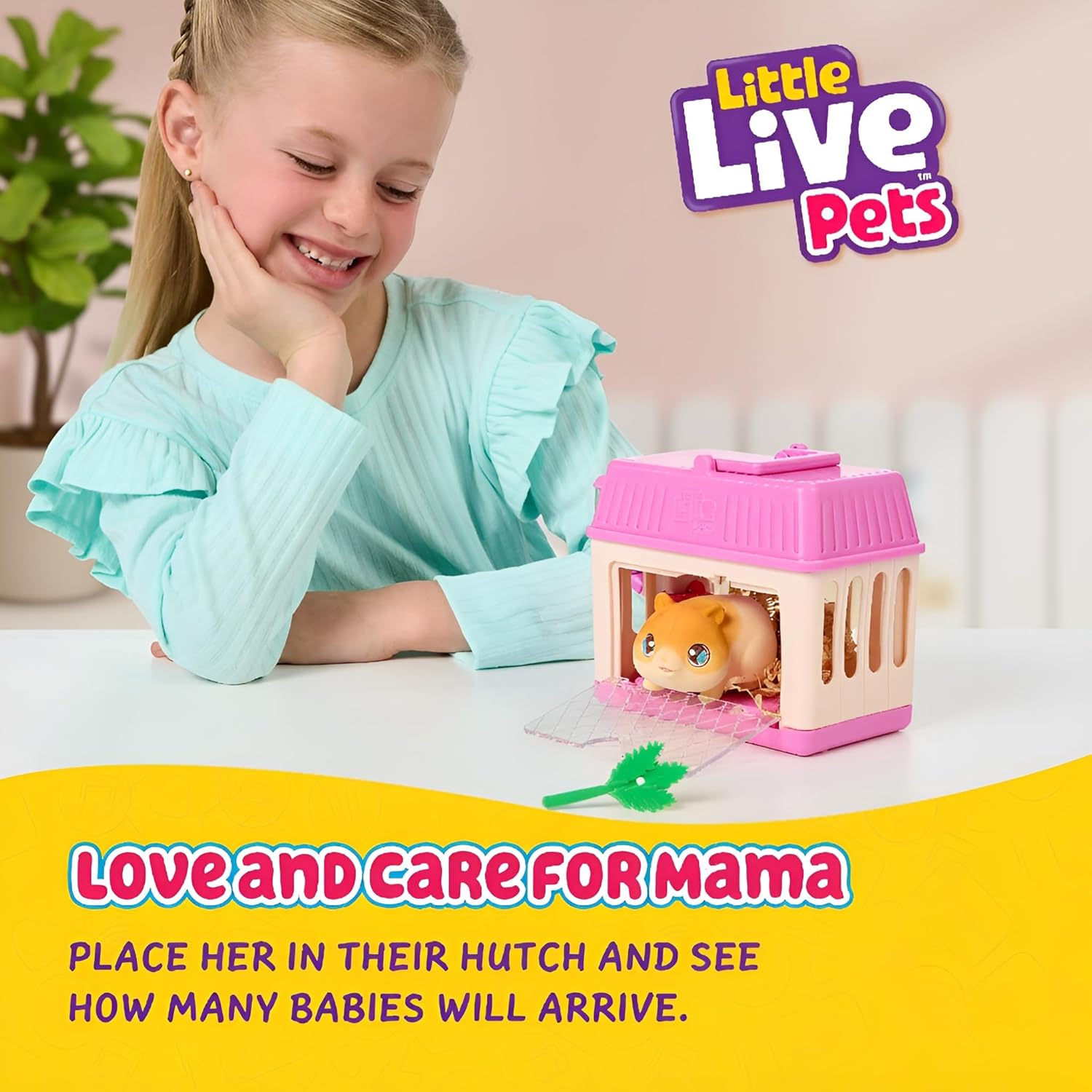 Little Live Pets Mama Surprise Minis Hamster, Care for Your Mama Hamster in Their Hutch to Reveal 2, 3, or 4 Mini Babies image number 6