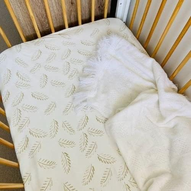 Anchor & Arrow Gold Fern Baby Cot Sheet image number 3