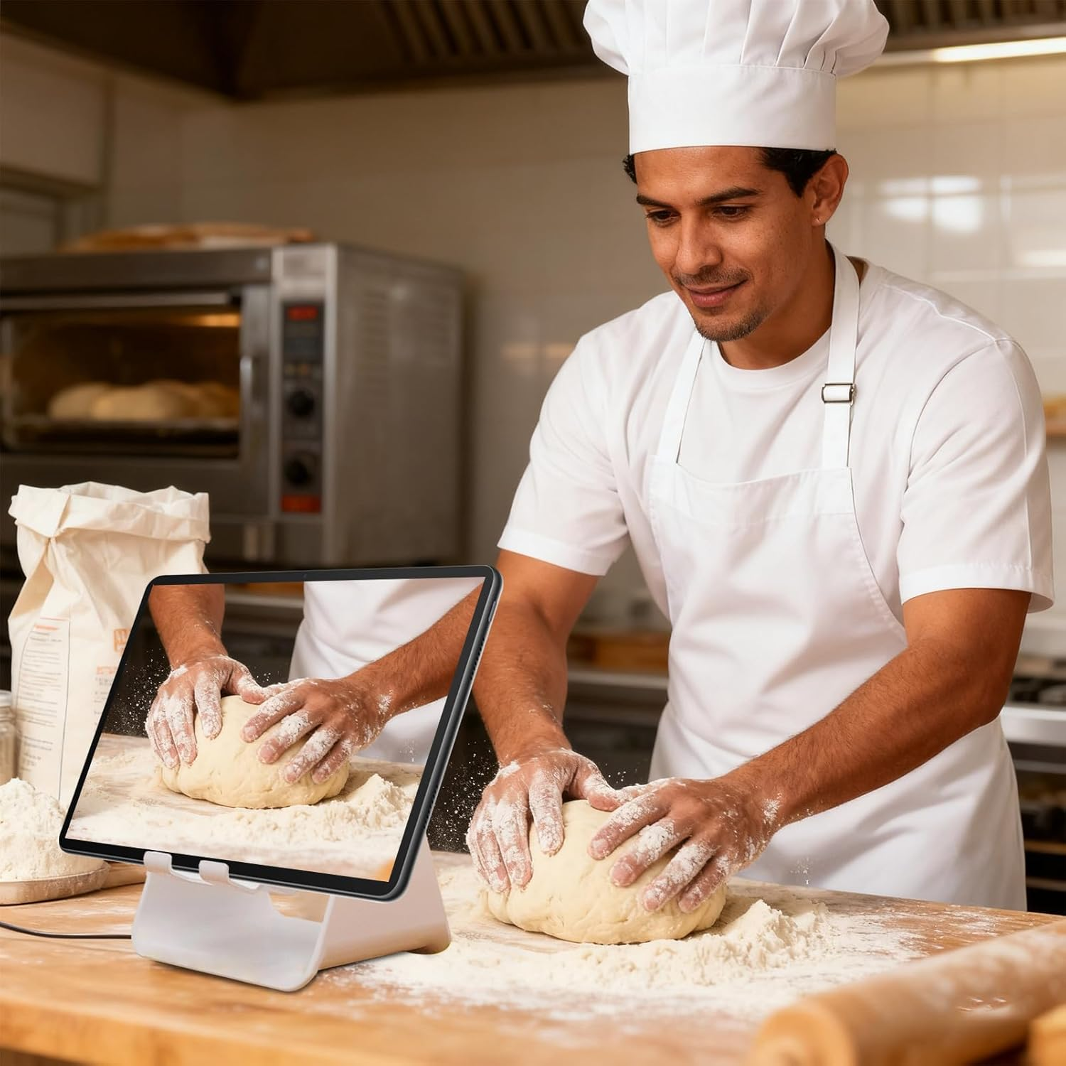 Wireless Induction Audio Speaker - Wireless Induction Amplifier Phone Stand | 360 Degree Rotate Home Speaker with Colorful Light,For Night Kitchen Bathroom Tablet