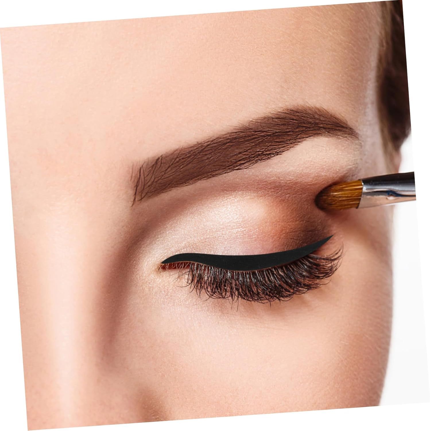 WRITWAA 80 Pairs Reusable Eyeliner Stickers for Eye Makeup Accessories Lightweight Comfortable Fit Temporary Eye Liner Stickers image number 5