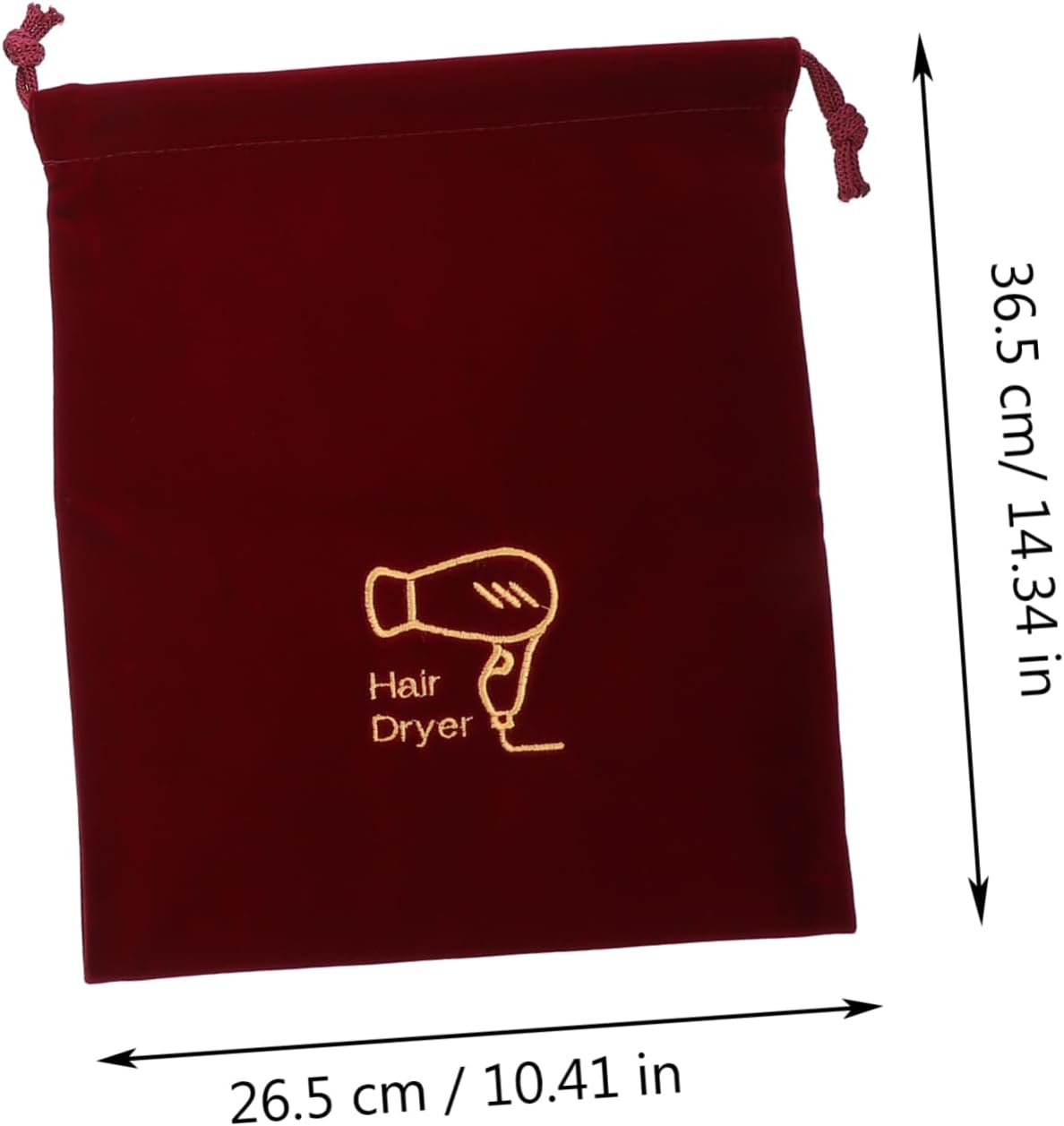 SOESFOUFU 6Pcs Hair Dryer Bag Storage Organizer Drawstring Bag for Home Hotel Guest