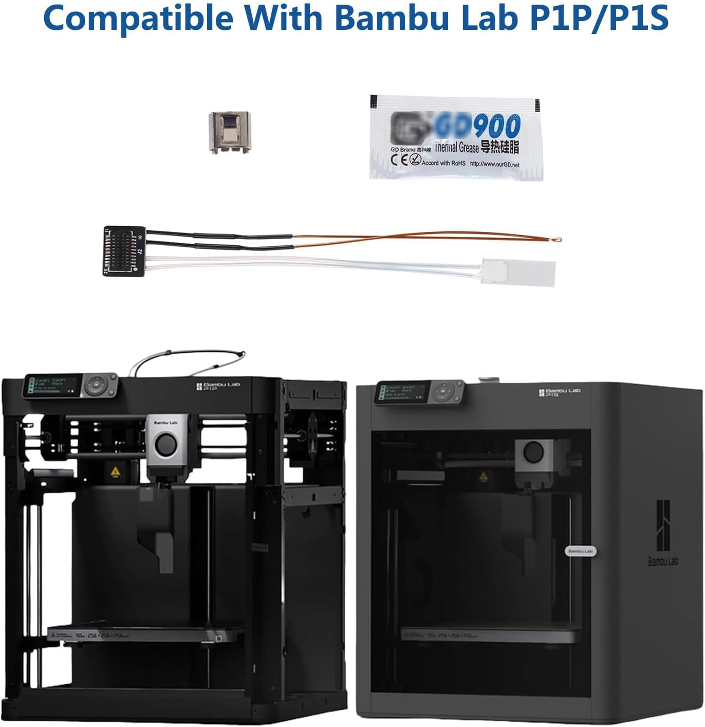 LEOWAY 24V 48W Ceramic Heater and Thermistor Kit for P1P/P1S 3D Printers (2 Pcs) image number 4