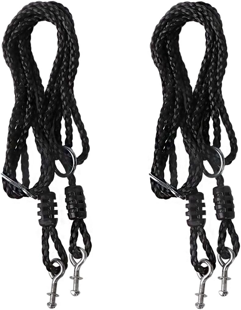 Kids Spider Web Tree Swing Net Swing Multi-Strand Ropes Support 660 Lbs 80 Inch Length Adjustable Platform Saucer Tree Hanging Swing Ropes for Replacement - Pack of 2 image number 1