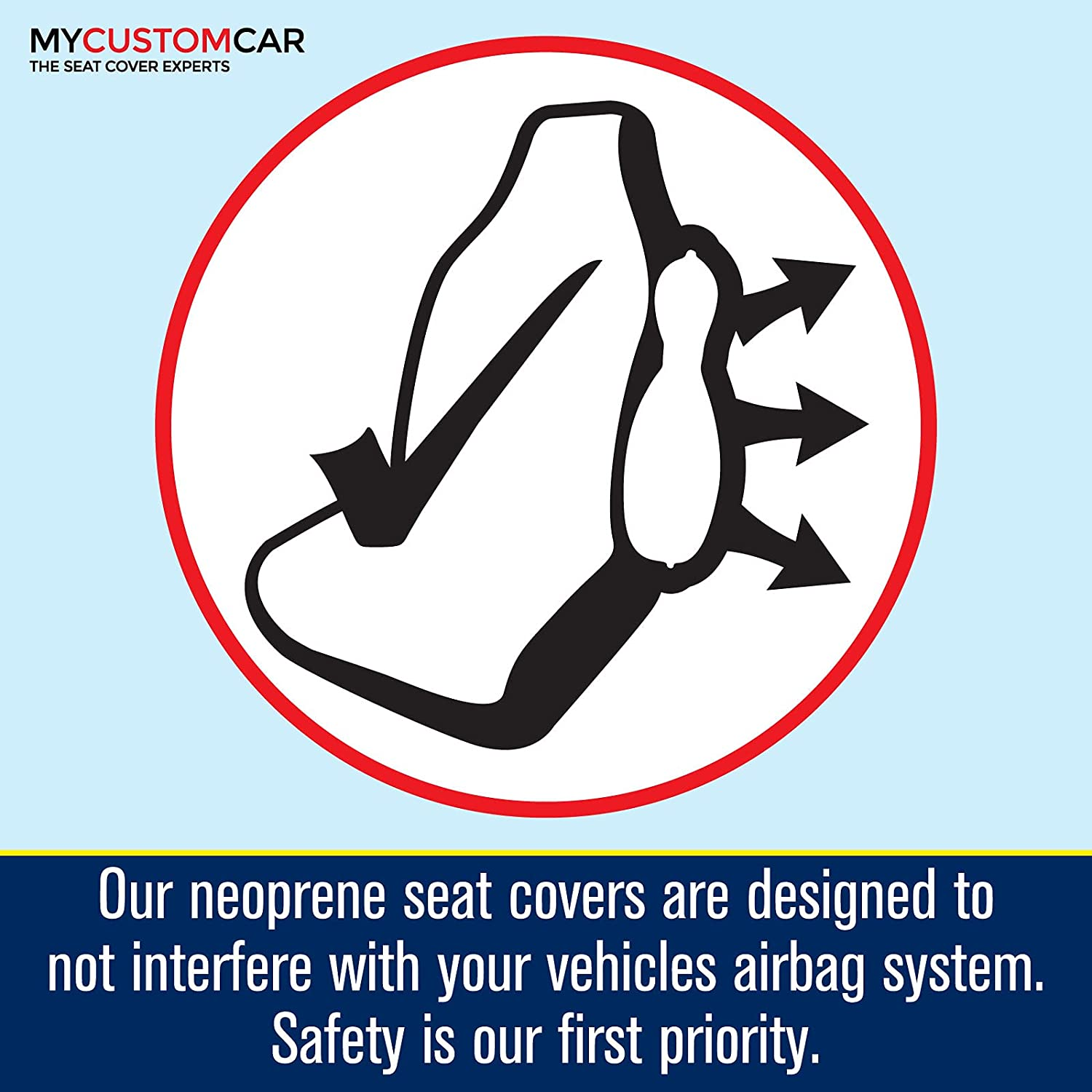 Ford Ranger PX Dual Cab 2011-2022 Neoprene Front Car Seat Covers Waterproof Custom image number 6