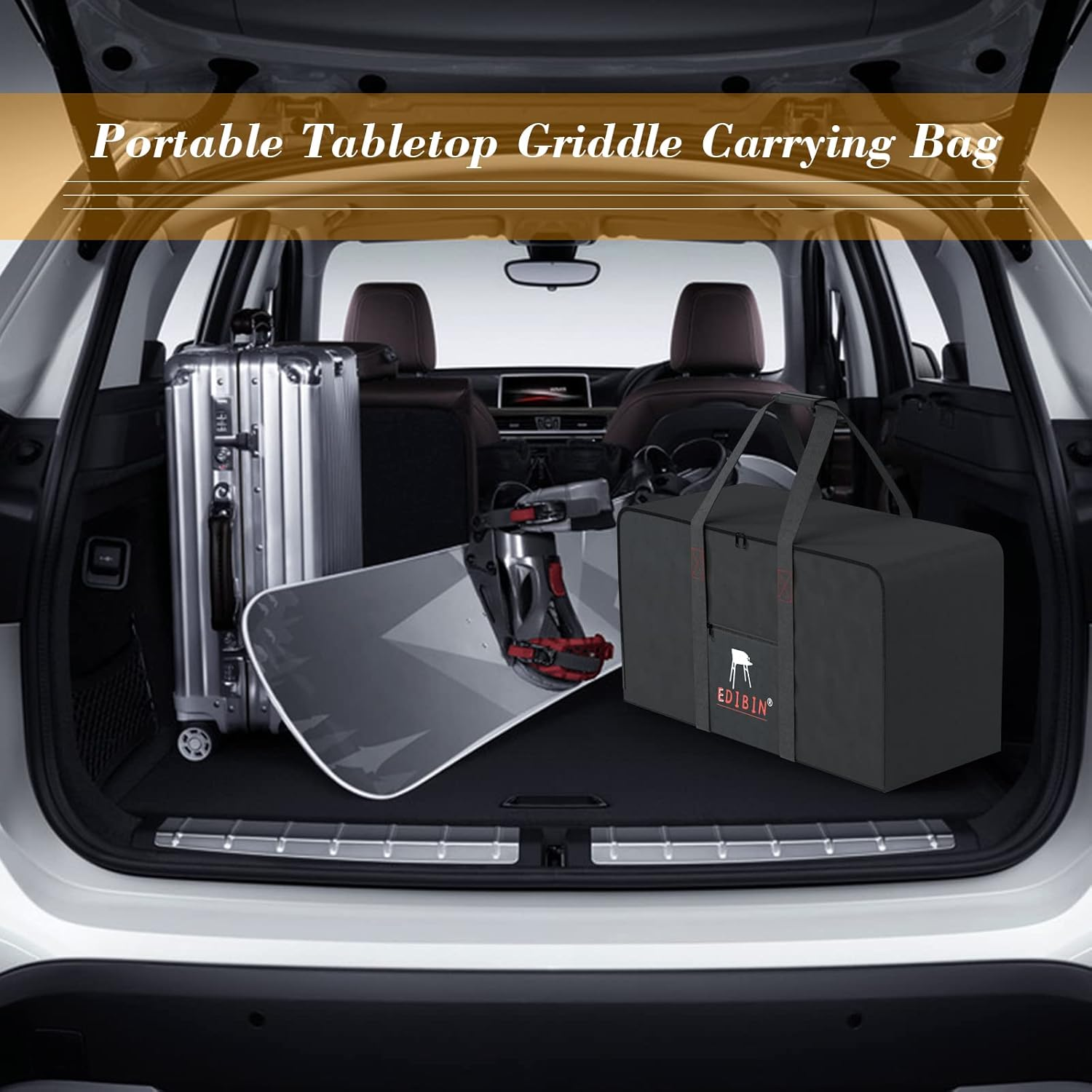 22 Inch Griddle Carry Bag for Blackstone 17 Inch Griddle & 22 Inch Griddle with Hood and Stand, 22" Tabletop Grill Carry Bag for Blackstone 1891 & 1814, Water-Resistant 22" Grill Storage Case