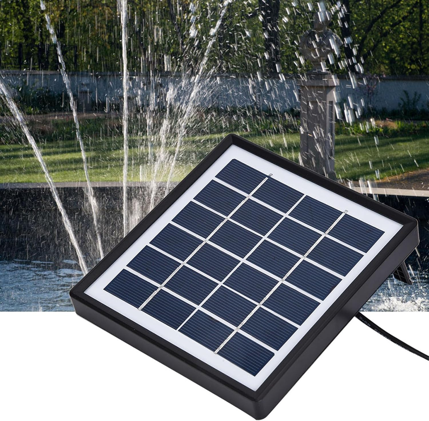 Solar Fountain Pump, 1.5W Miniature Brushless Solar Submersible, ABS Solar Water Pump for Aquarium, Fountain, Pond, Patio Garden image number 5