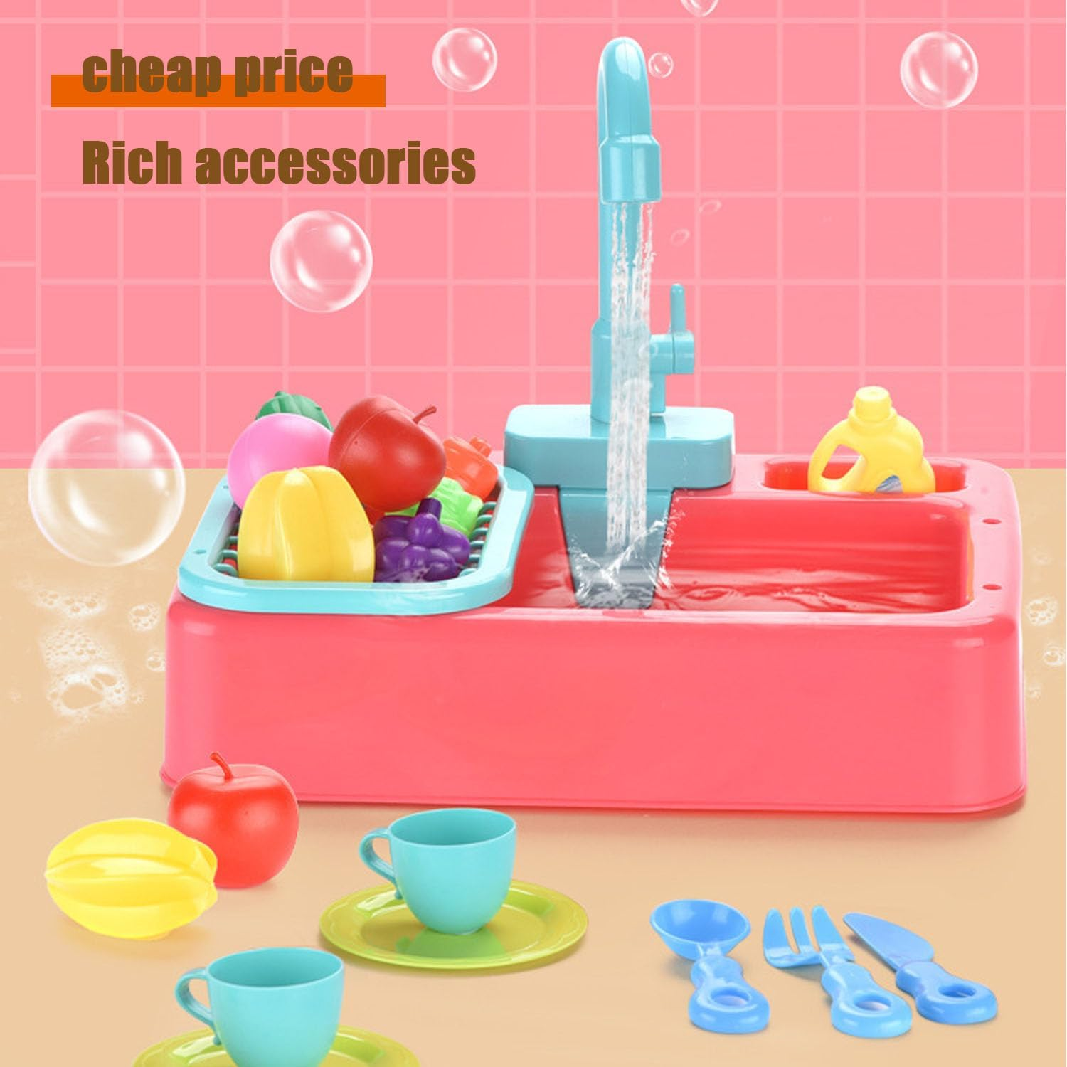 Shengsenfu Bird Bathtub Parrot Shower Box Bathing Tub Container Cage Accessory, Automatic Parrot/Bird Bath Tub with Faucet, Bird Automatic Bathtub for Small Medium Parakeet Cleaning Supplies (Green) - Green image number 6