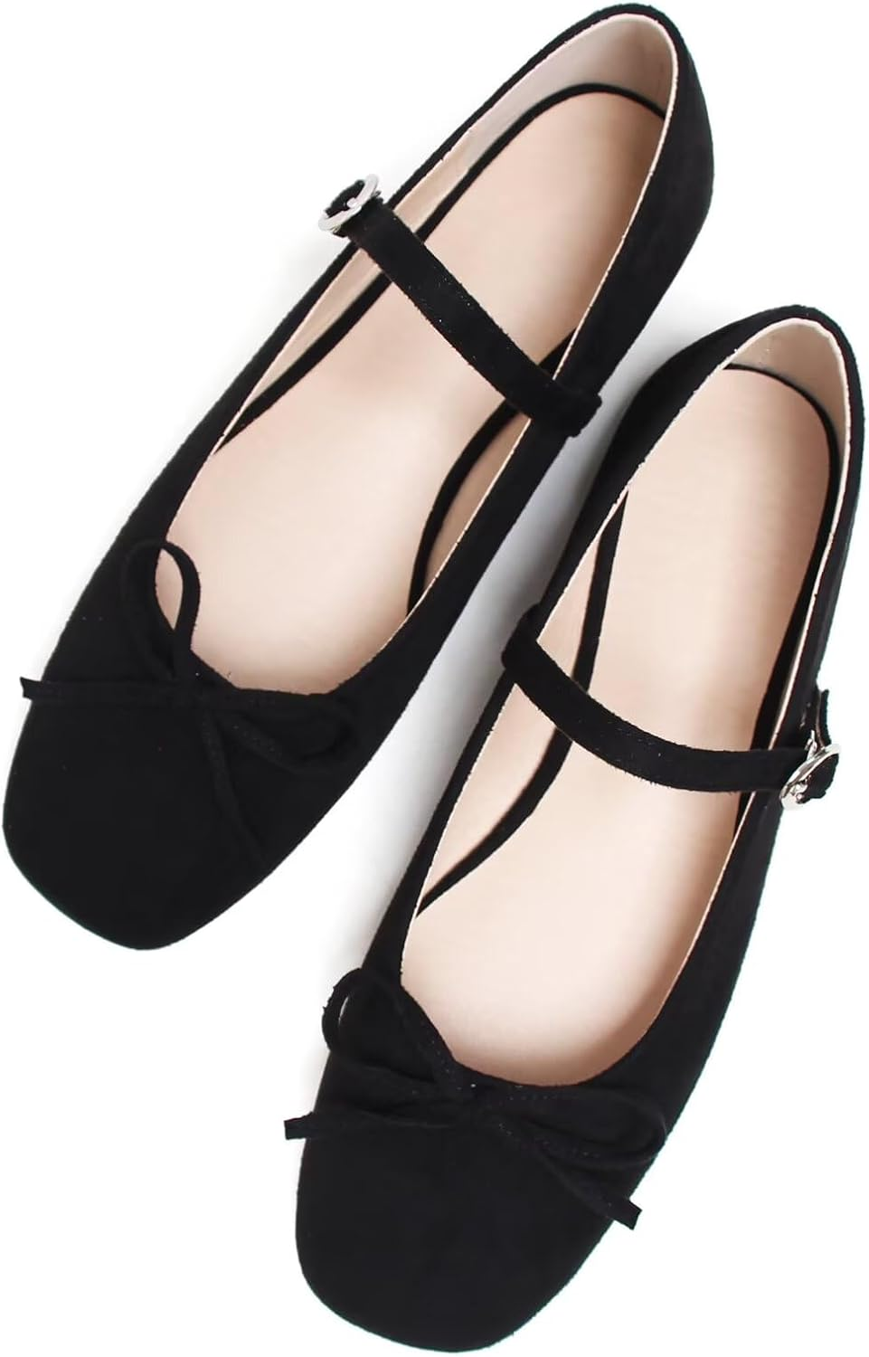 TN TANGNEST Women'S Slip on Flats Comfortable Square Toe Mary Jane Flats Soft Dance Ballet Flats image number 1