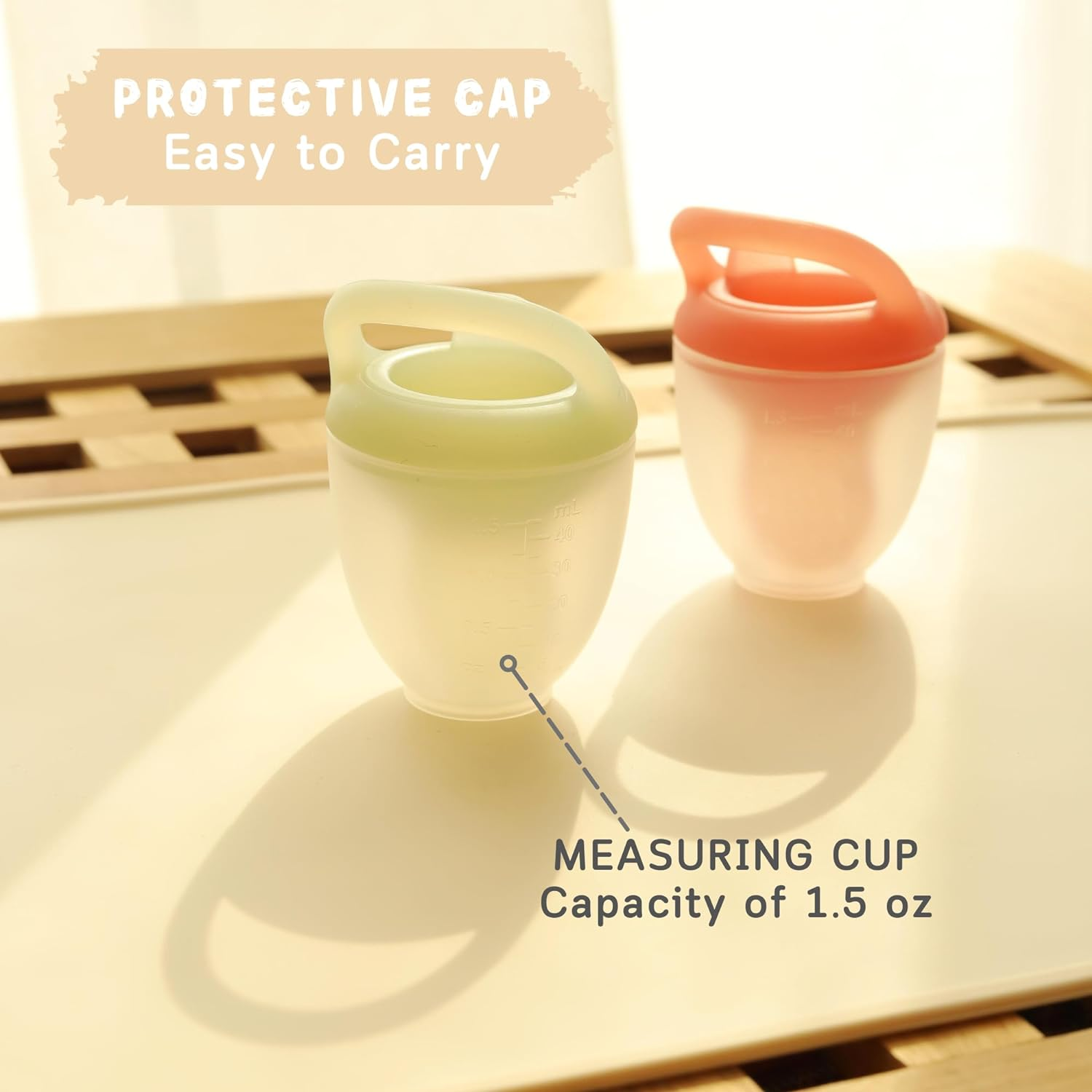 Baby Fruit Feeder Baby Fresh Food Feeder Pacifier - 2 Packs Silicone Fruit Feeder BPA Free image number 4