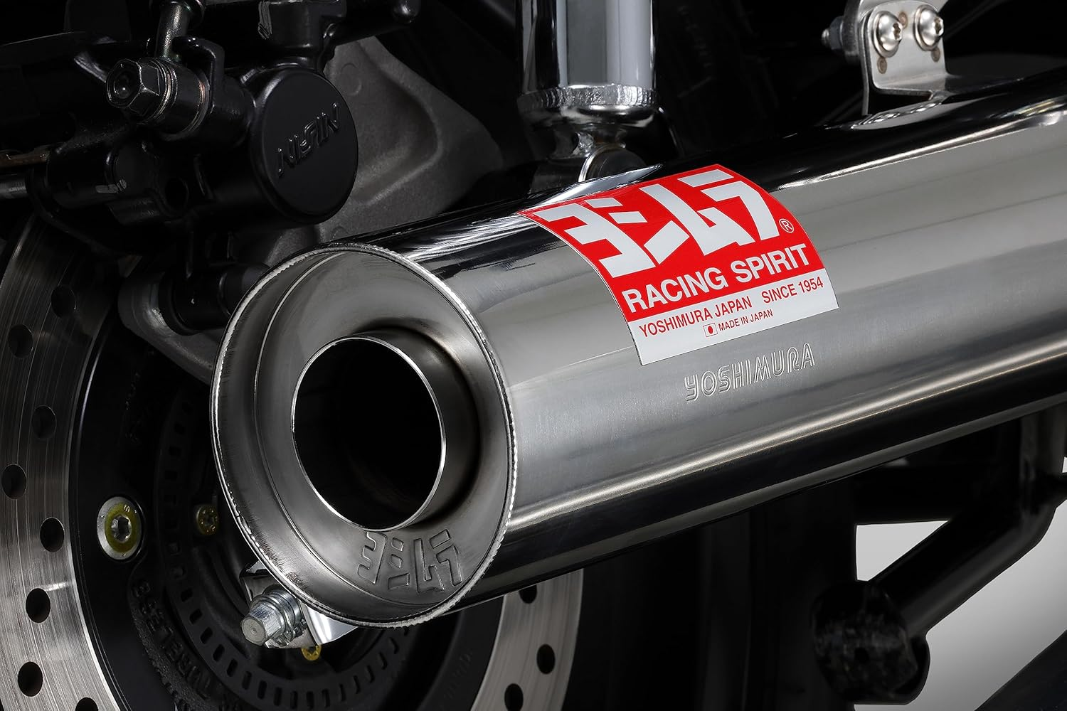 Yoshimura Slip-On GB350 (21-23) Straight Cyclone, Government Certified, YOSHIMURA 110-47G-5650