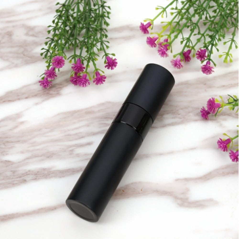 Mini Perfume Atomizer, 2Pcs Perfume Empty Bottles, Perfume Containers for Party and Date, Travel Perfume Refillable Small Bottle for Men and Women 8 ML (Pink and Black) image number 1