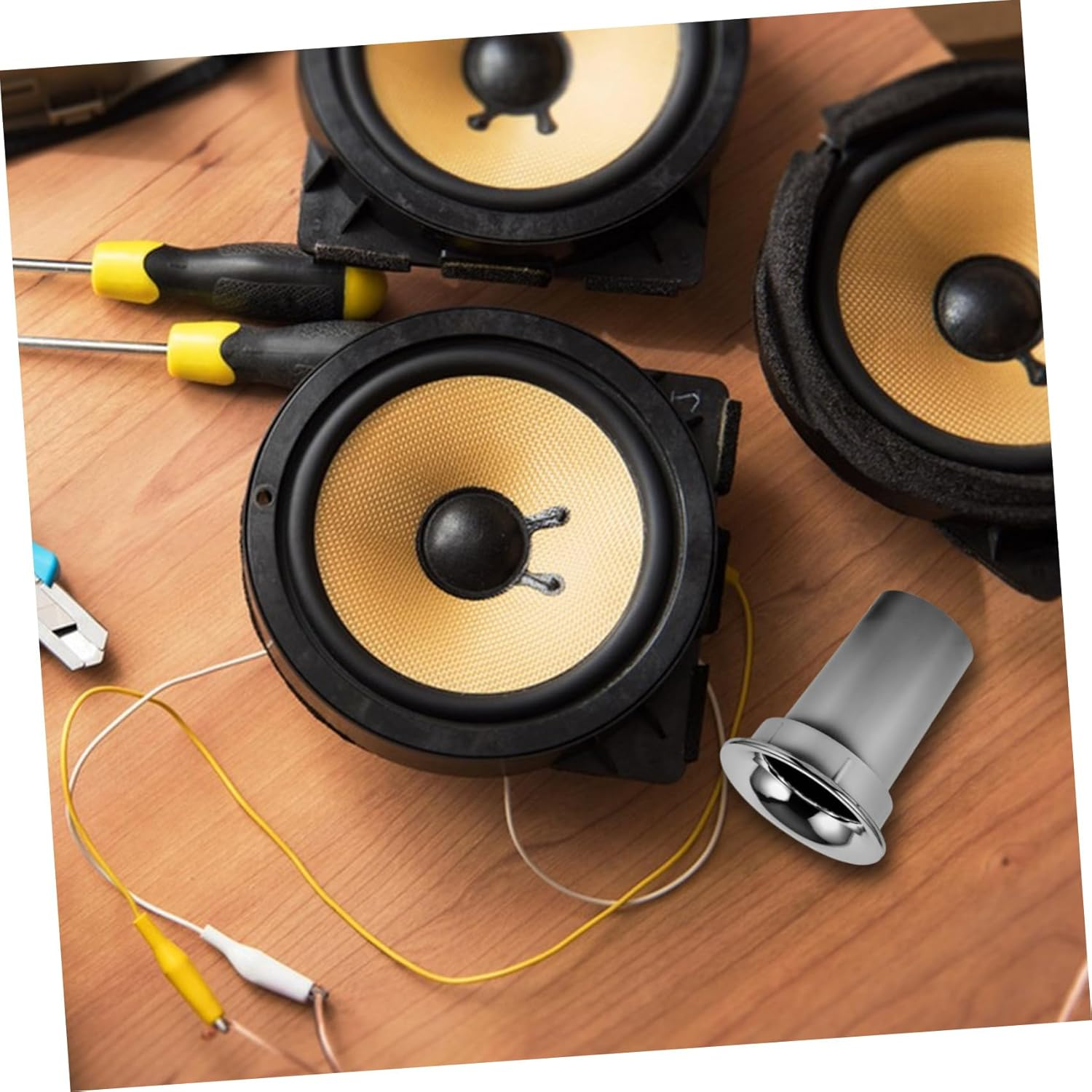 Angoily 4Pcs Speaker Port Tube for Enhanced Bass Response Easy Installation Speaker Outlet Material for Home And image number 1