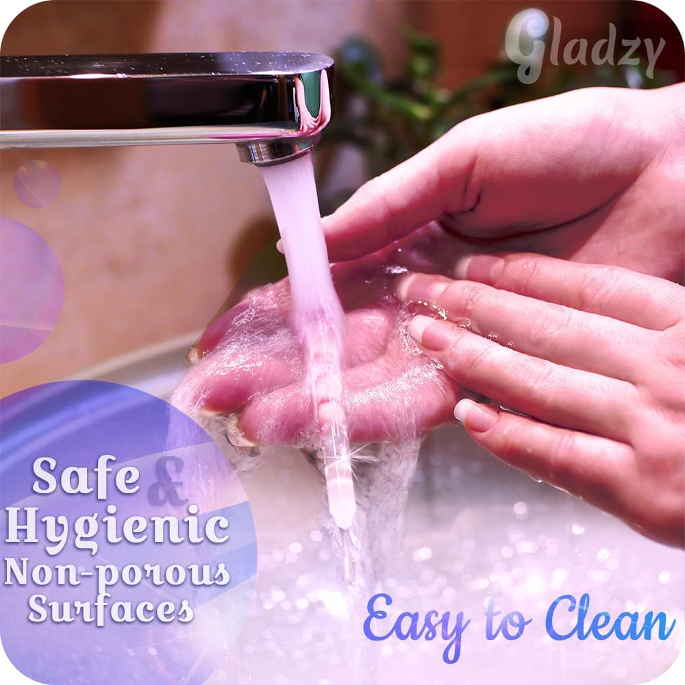 GLADZY Glass Cuticle Pusher - Manicure Cuticle Stick - Crystal Glass Cuticle Remover - Professional Nail Care Tool - Genuine Czech Quality Premium File Set - Glass Cuticle Pusher - Turquoise image number 3