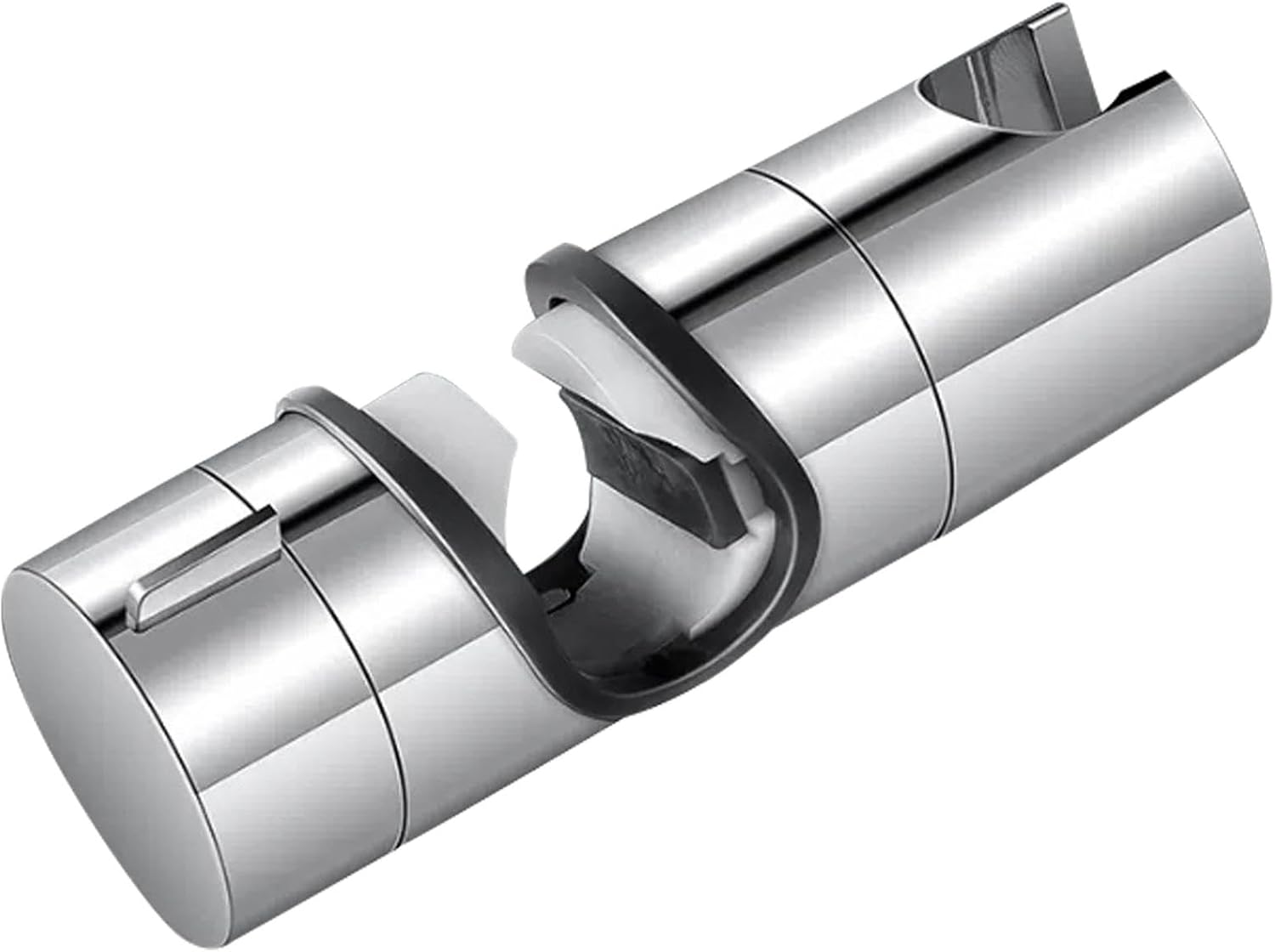 Adjustable Shower Head Holder for Slide Bar,18-25Mm(0.71-1.00 In) O.D Hand Shower Holder Bracket,Detachable Slider Clamp Bathroom Replacement, 360 Degree Rotation Sprayer Holder,Chrome Plated image number 1