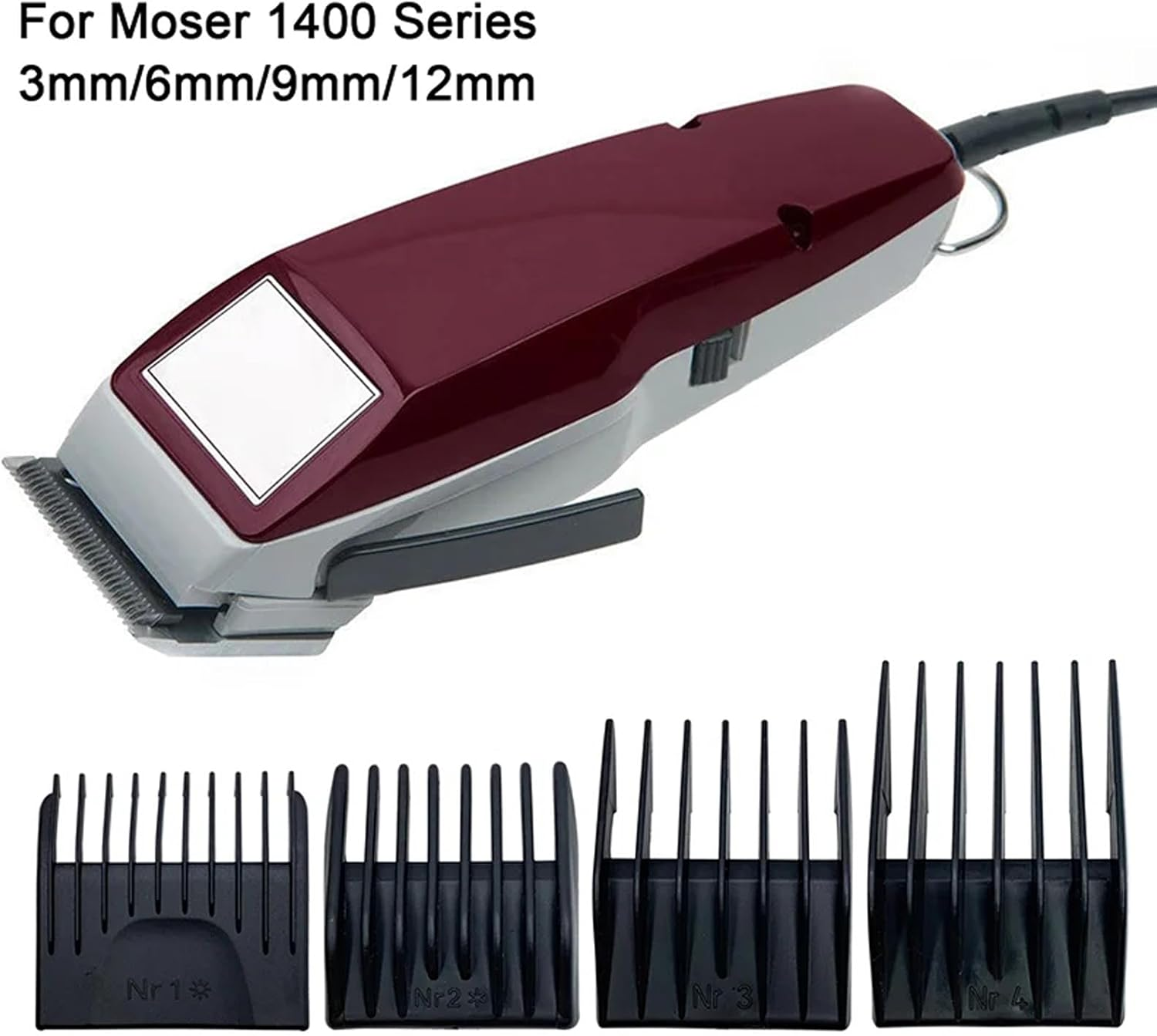 Barber Professional Universal Hair Clipper Limit Comb Replacement Cutting Guide Comb for Moser 1400 Series（4Pcs/Set ） image number 5