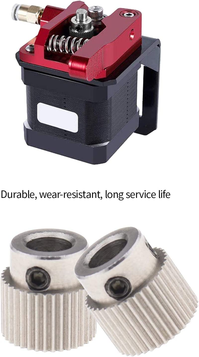 VGOL 5Pcs Extruder Planetary Gear Wheel Comatible with 3D Printer MK7 Mk8-5Mm ID 11Mmod (Stainless Steel 36 Teeth) image number 4