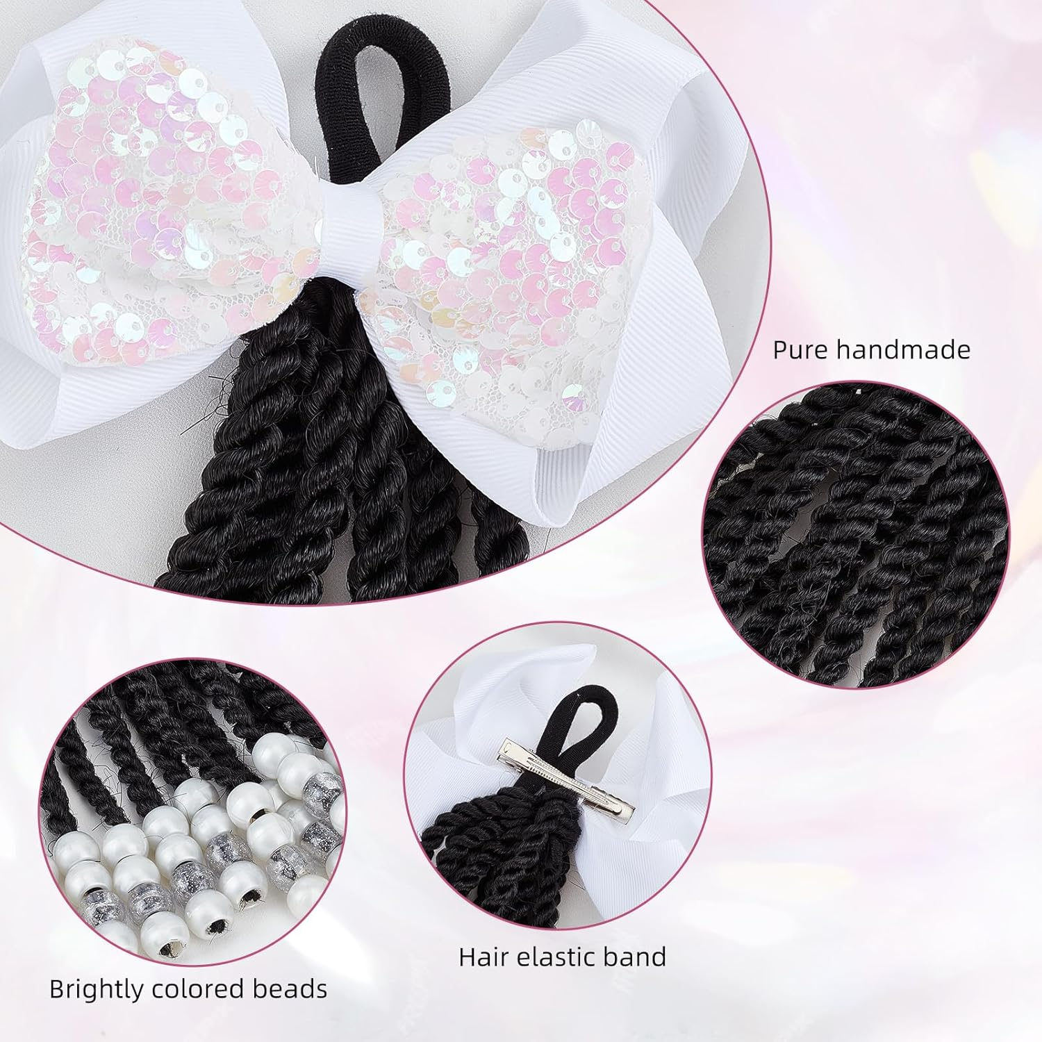 NICENEEDED Ponytail Hair Extensions Synthetic Hairpiece for Women Daily Use image number 5