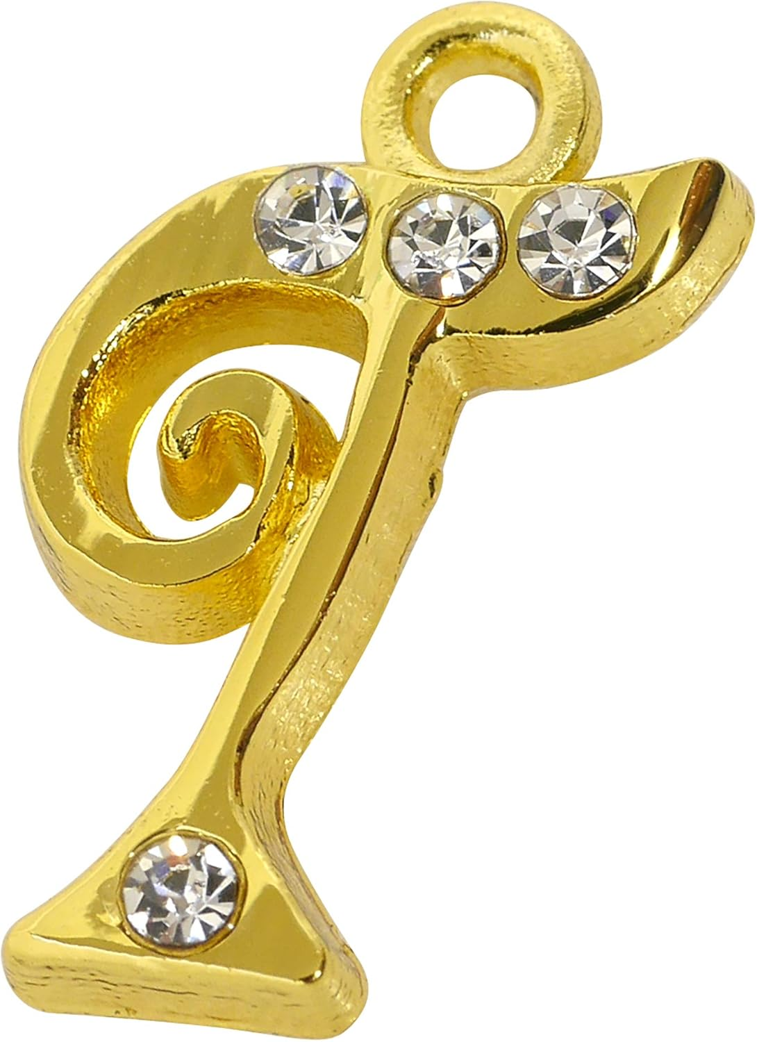 Sofia Co, Ltd. B-43-G Accessory Parts, Alphabet, Rhinestone, with Can, 0.7 Inches (17 Mm), Gold, T, 1 Piece image number 3