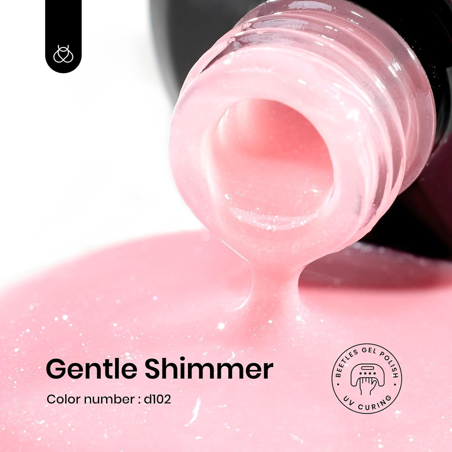 Beetles Gel Polish Gel Polish 1 Pcs Jelly Shimmer Glitter Gel Nail Polish Milky Pink Nail Art Manicure 15 ML Uv Gel Girls Women image number 5