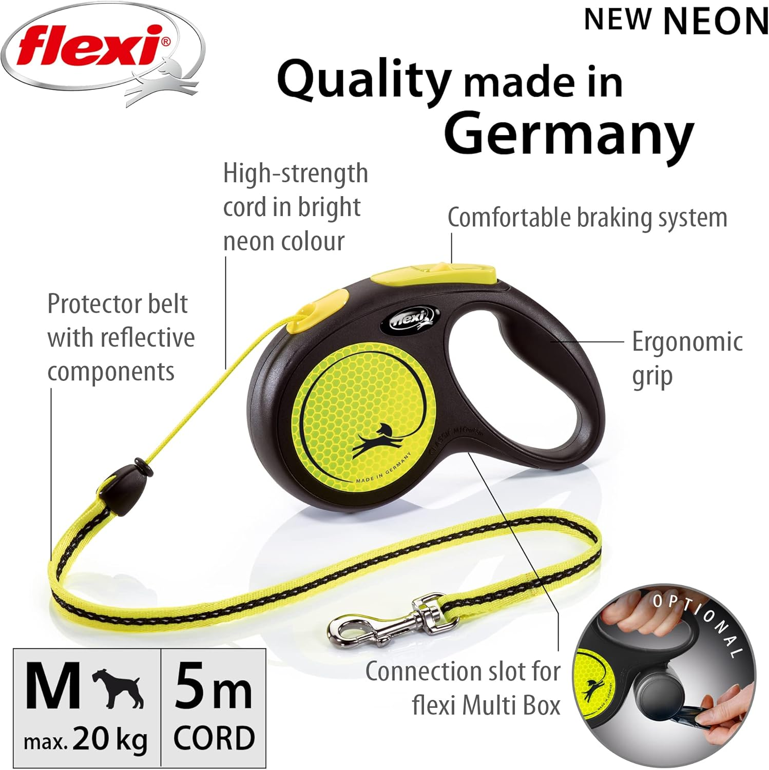 Flexi Neon Cord Retractable Lead image number 5