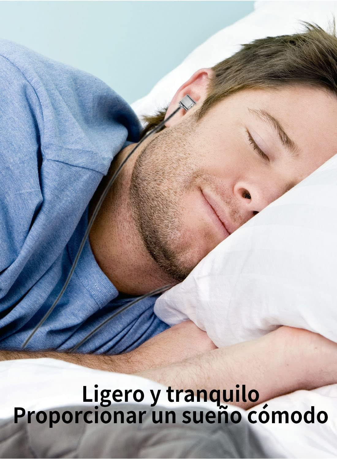 Nex KBEAR Dumpling Sleeping Cable Earphones in Ear Monitors Lightweight DIN Noise Isolation In-Ear Headphones with Microphone for Insomnia, Side Sleep, Travel, Meditation and Relaxation (Pink) image number 4