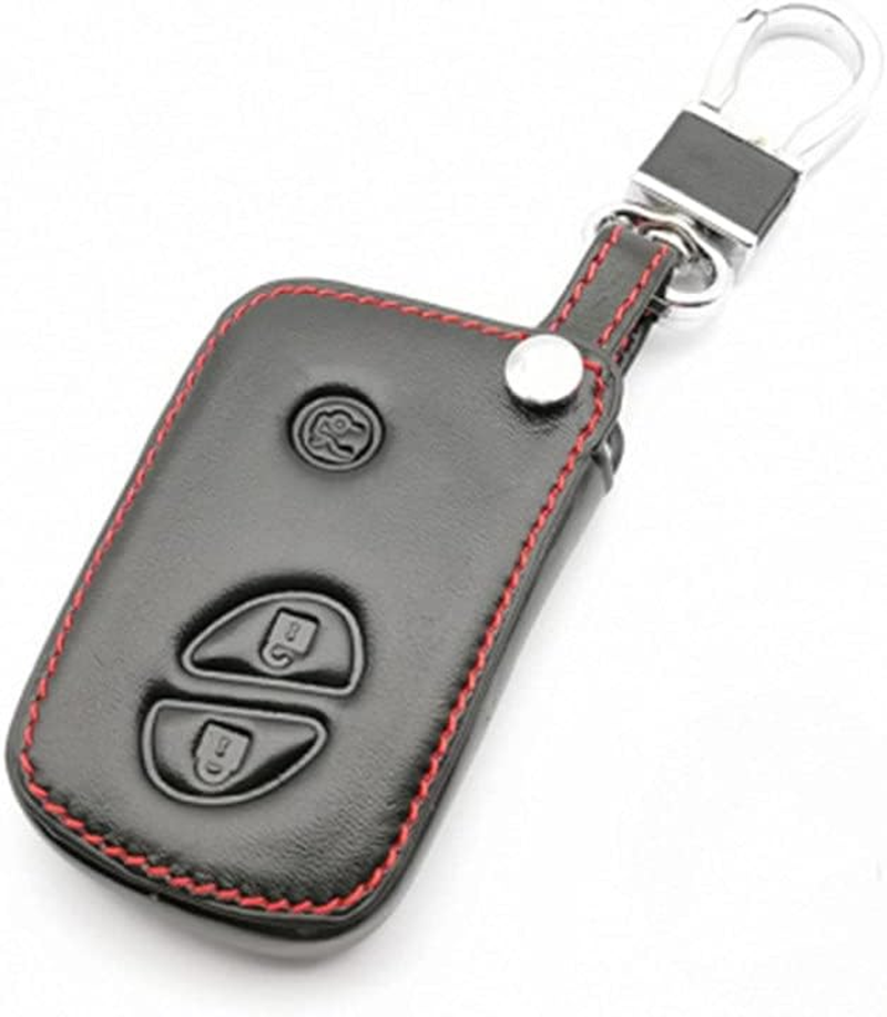 YJADHU Leather Car Key Case Cover Holder Keychain Case, Fit for Lexus CT200H ES350 GX400 GS350 IS250 RC350 RX300 LX570 Nx300H 450,B Styles - B Styles image number 2