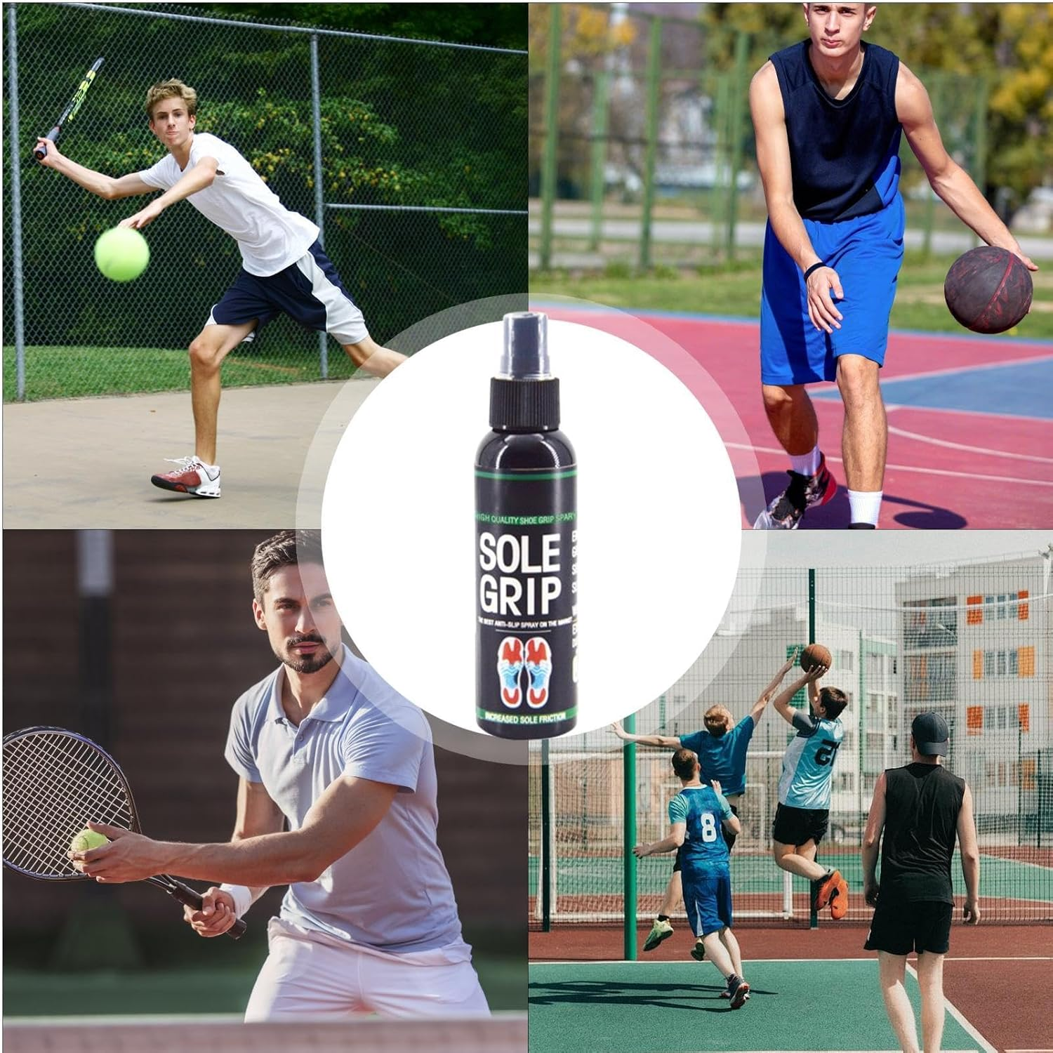 Basketball Shoe Grip Spray | 118Ml anti Slip Grip Boosts Spray Shoe Sole Grip Spray | Enhanced Basketball Shoe Spray, Improve Basketball Traction, Portable Spray for Basketball Shoes image number 2
