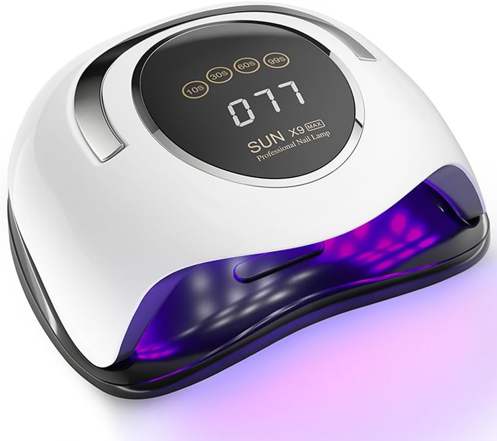 220W UV LED Nail Lamp,57 Lamp Gel Nail Polish Kit with UV Light for Nails,Profesional UV LED Nail Lamp with LCD Touch Display Screen and 4 Timer Settings image number 6