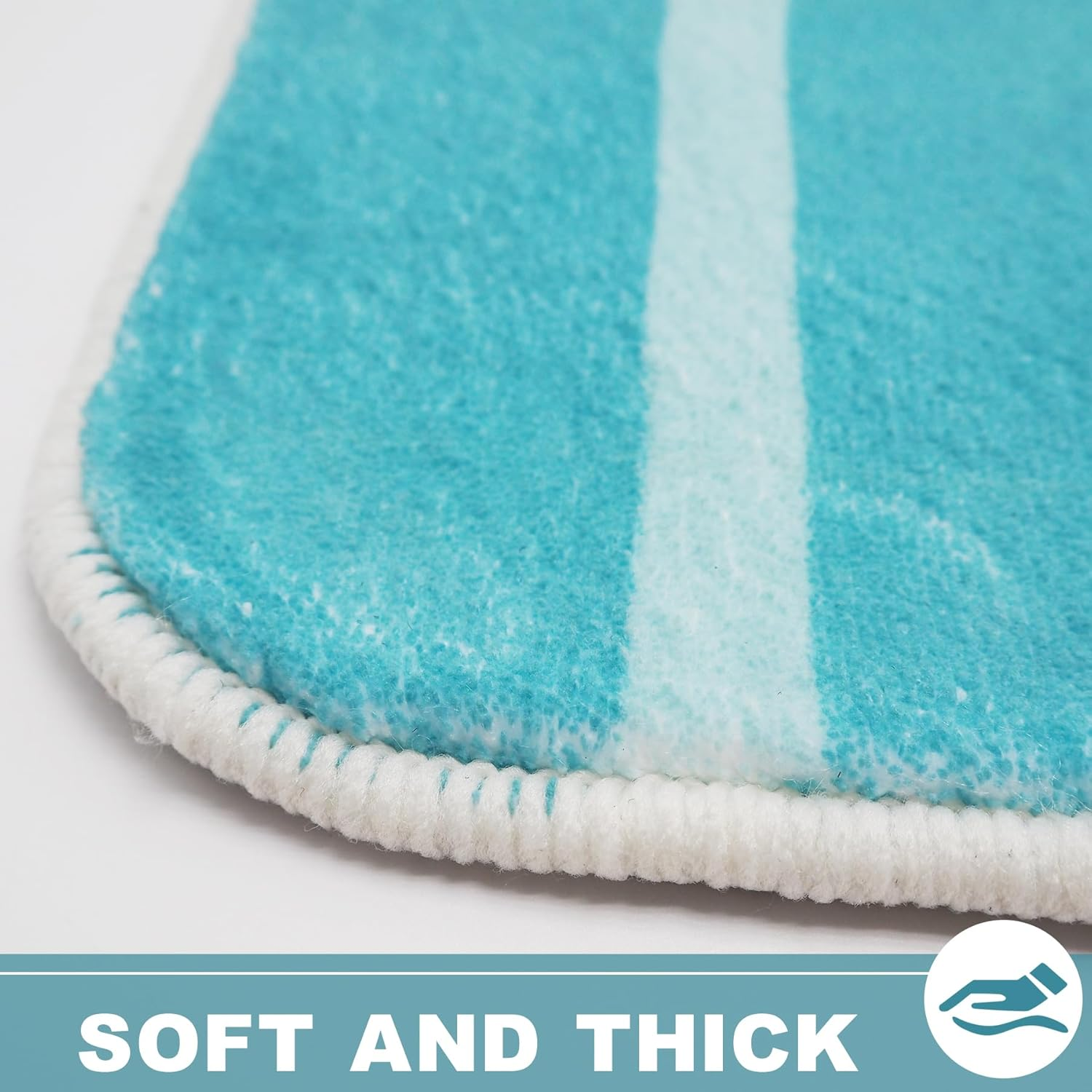 Microfiber Absorbent Bath Mat 50X80Cm, Non-Slip Bathroom Rug Washable Thin Bathroom Floor Mat, Soft Quick Dry Bath Carpet for Bathroom Floor, Tub, Shower (Green) image number 3