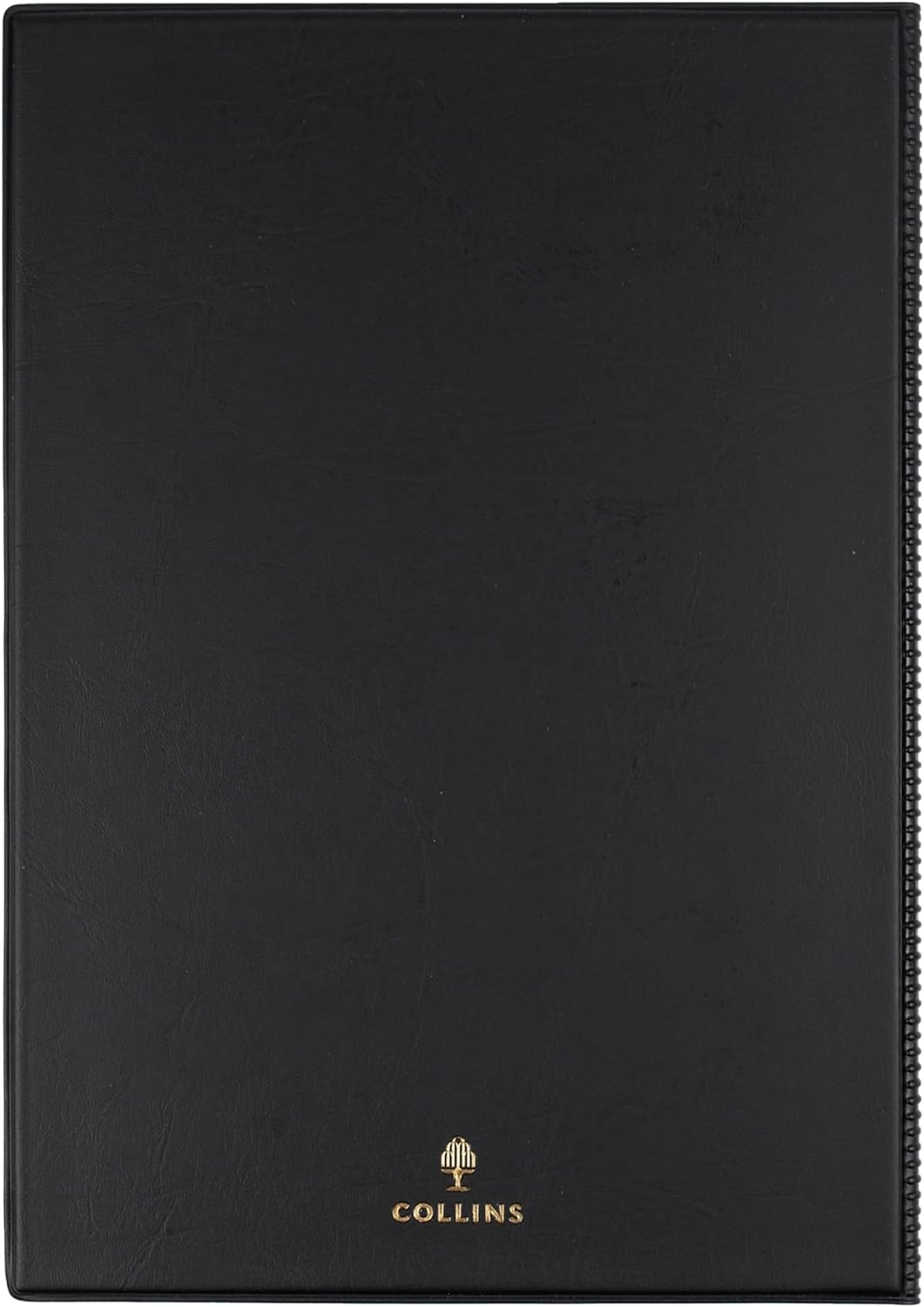 Collins - Belmont Desk 12 Month 2026 Diary/Planner, Week to View, A4 PVC - Black