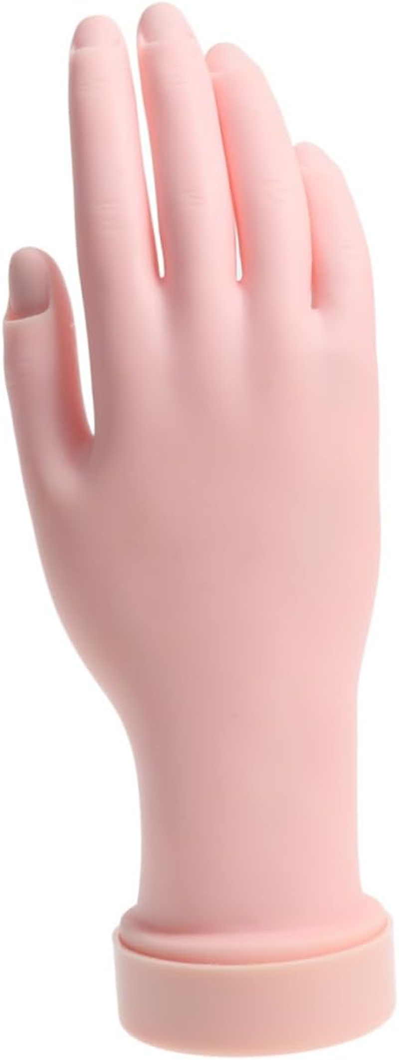 MERRYHAPY Practice Nail Art Nail Tips Right Hand Manicure Prosthetic Movable Bendable Rubber Hand Model Tool image number 3