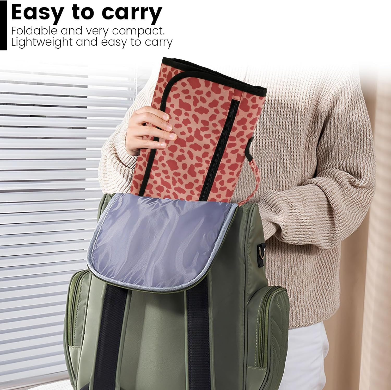 Portable Changing Pad,Travel Changing Pad,Diaper Changing Mat,Changing Table Pad,Nappy Changing Mat,Diaper Changing Mat Travel,Travel Diaper Changing Pad for Newborns Girls and Boys (Style 3) image number 4