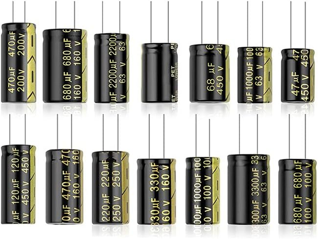 10PCS Aluminum Electrolytic Capacitor High Frequency Low ESR 25V 35V 50V 63V 100V 160V 200V 250V 450V 68UF 4700UF 10000UF,100V470UF 16X25 image number 3