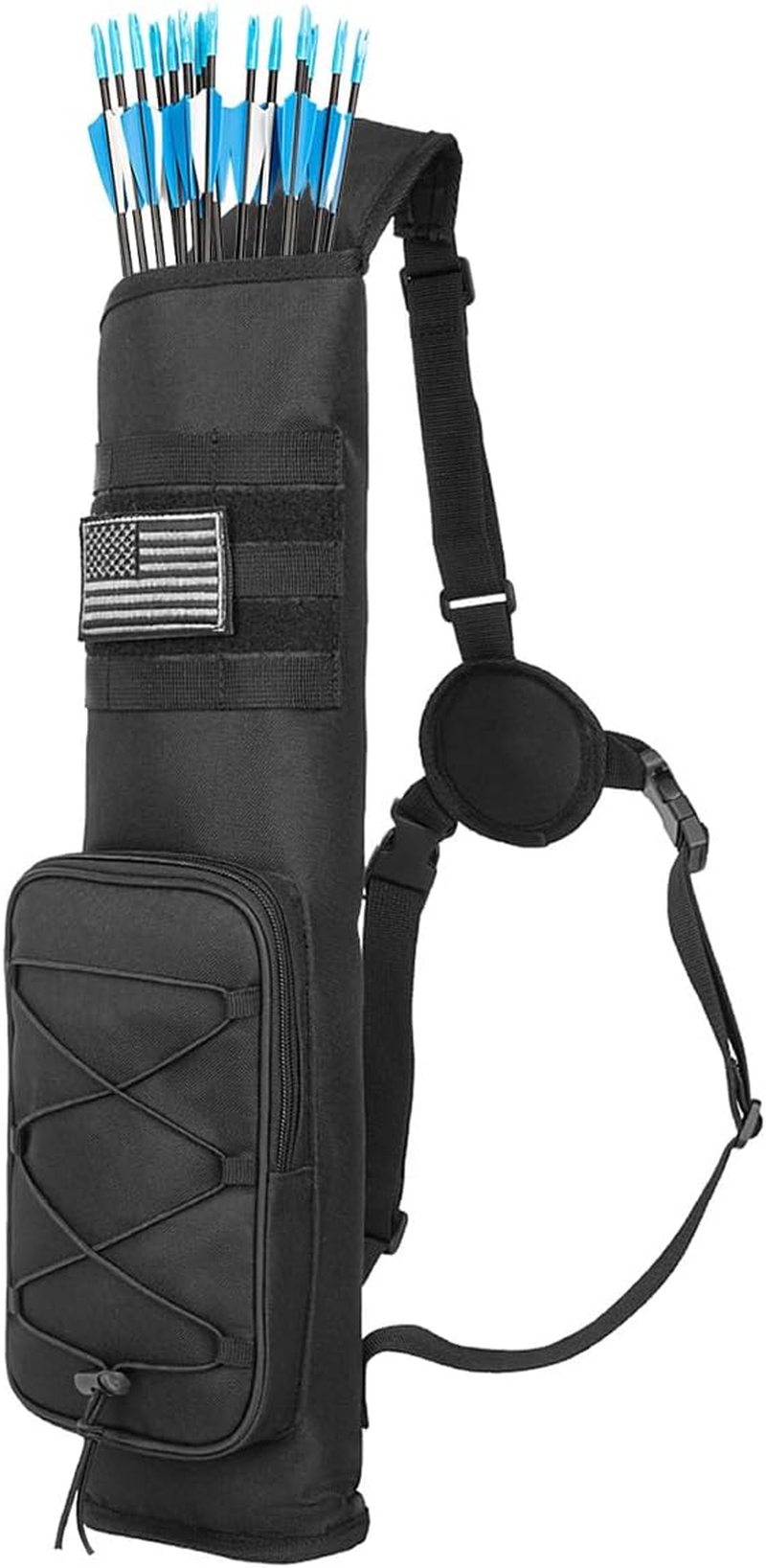 Arrow Quiver Archery Arrow Quiver Holder Adjustable Arrow Backpack Bag Holder Hip Archery Shoulder Bag Back Quiver for Bow and Target Practicing