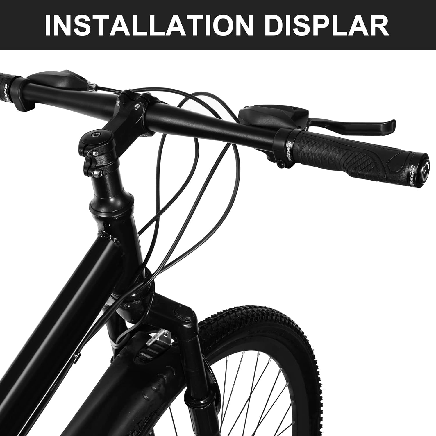 Bike Handlebar Grips, Non-Slip Ergonomic Design Bicycle Grips, Aluminum Double Lock-On Mountain Bike Grips with Multi Colors for MTB BMX Scooter Downhill Foldable Urban Bikes image number 6