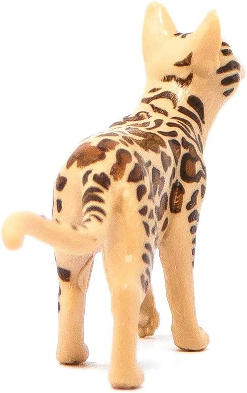 Schleich Farm World, Realistic Cute Cat Toys for Boys and Girls Ages 3 and Above, Bengal Cat Toy image number 1