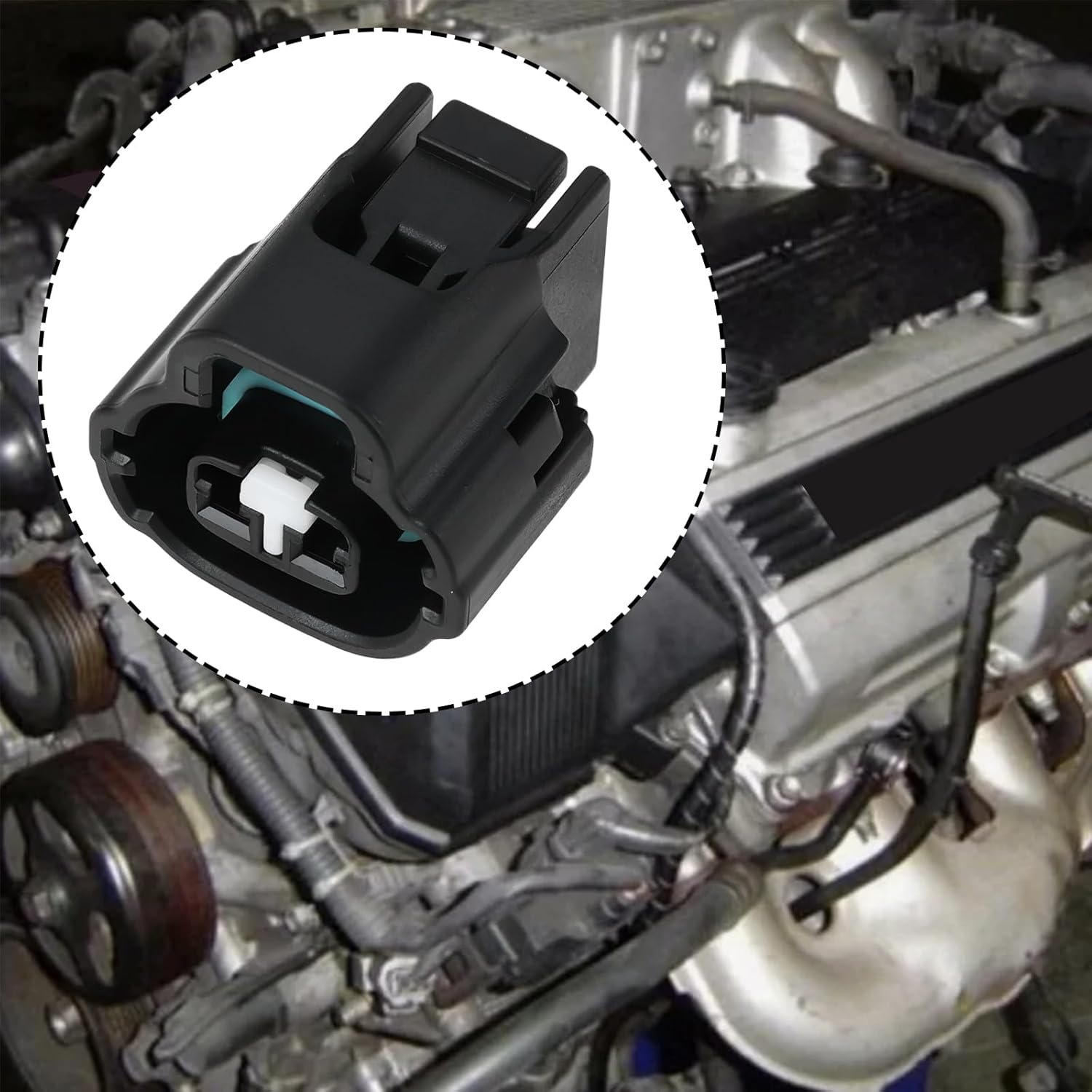 Ecsing Solenoid Connector Plug 90980-11162 Compatible with Toyota 1UZ-FE 2UZ-FE 3UZ-FE Engines image number 5