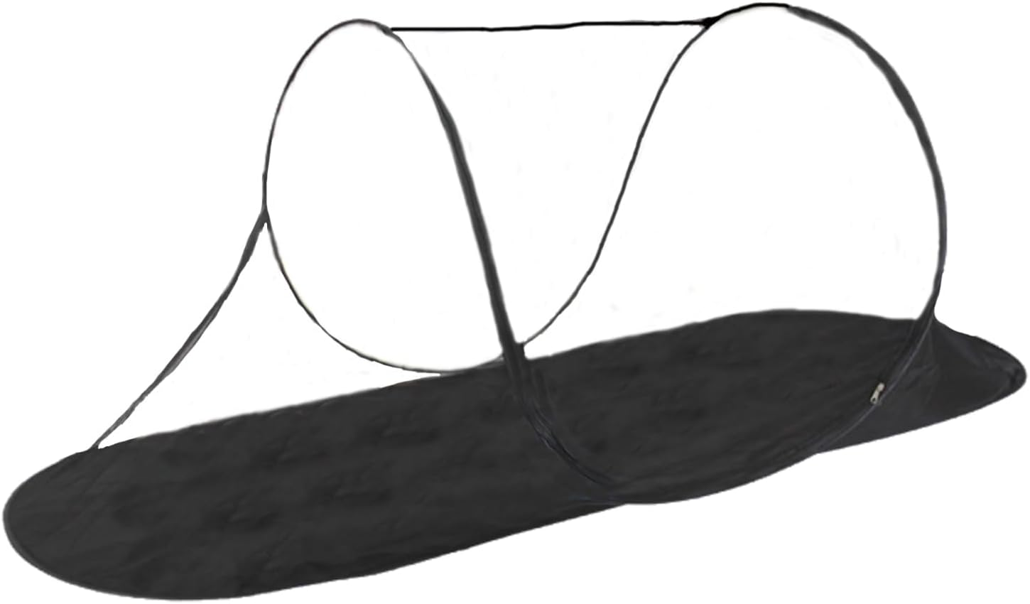 CMINGJ Large Pop up Mosquito Tent, Portable Foldable Mosquito Net with Bottom for Bed Camping Travel Patio, Mosquito Net Suitable for Outdoor Indoor (78 * 28 * 27Inch) (Black Bottom)