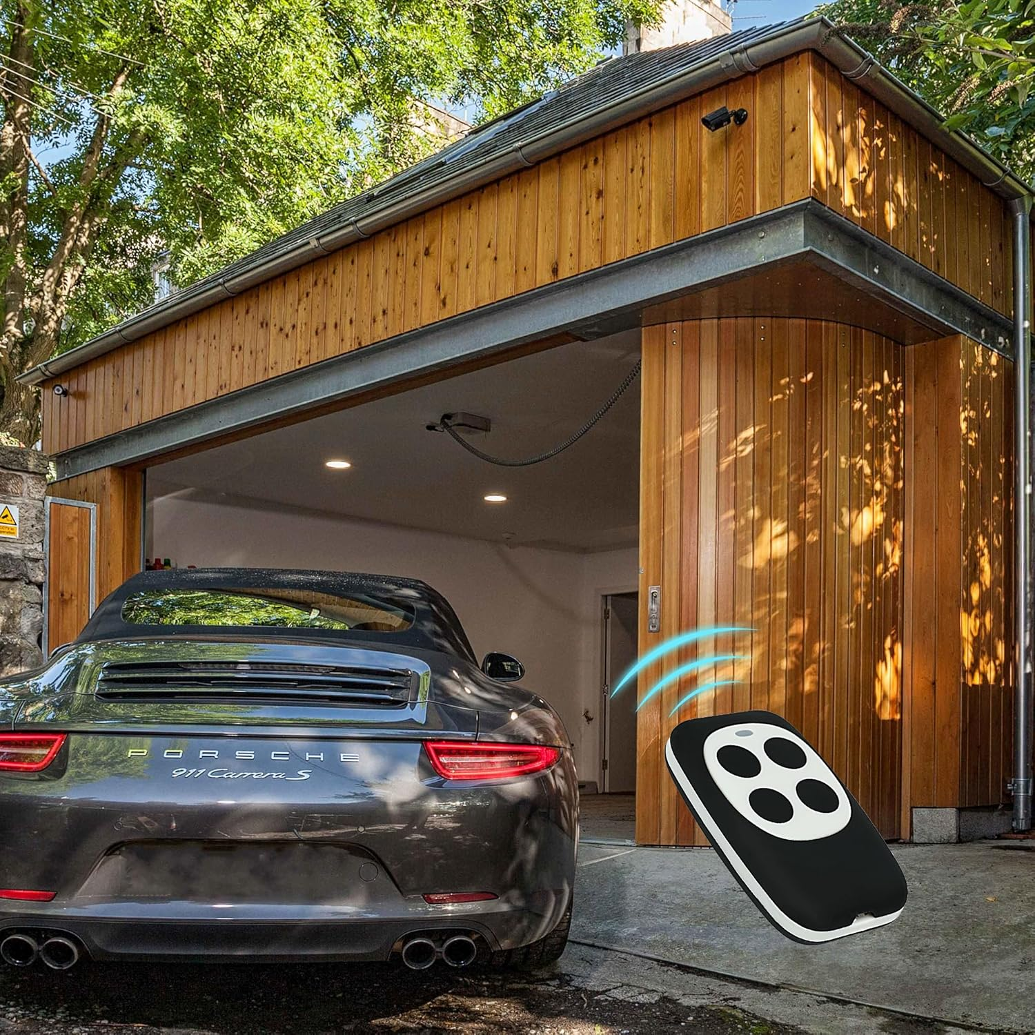 XIHADA 4-Button Universal Gate and Garage Door Opener Remote Control Cloning Homelink Key Fob Programmable Learning Multi Frequency 280MHZ-868MHZ (Yellow, 1PC) image number 5