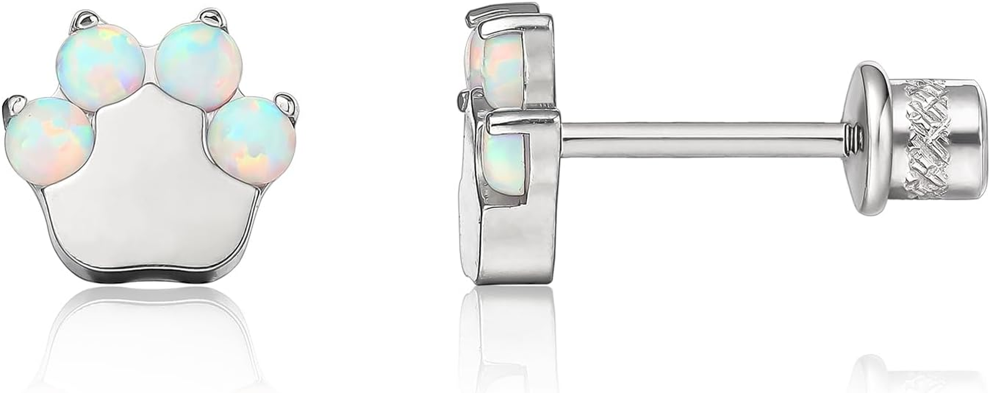 Limerencia Hypoallergenic G23 Implant Grade Titanium Screw Back Earrings Tragus 20G Helix F136 Piercing Post for Girls' Sensitive Ears Cartilage