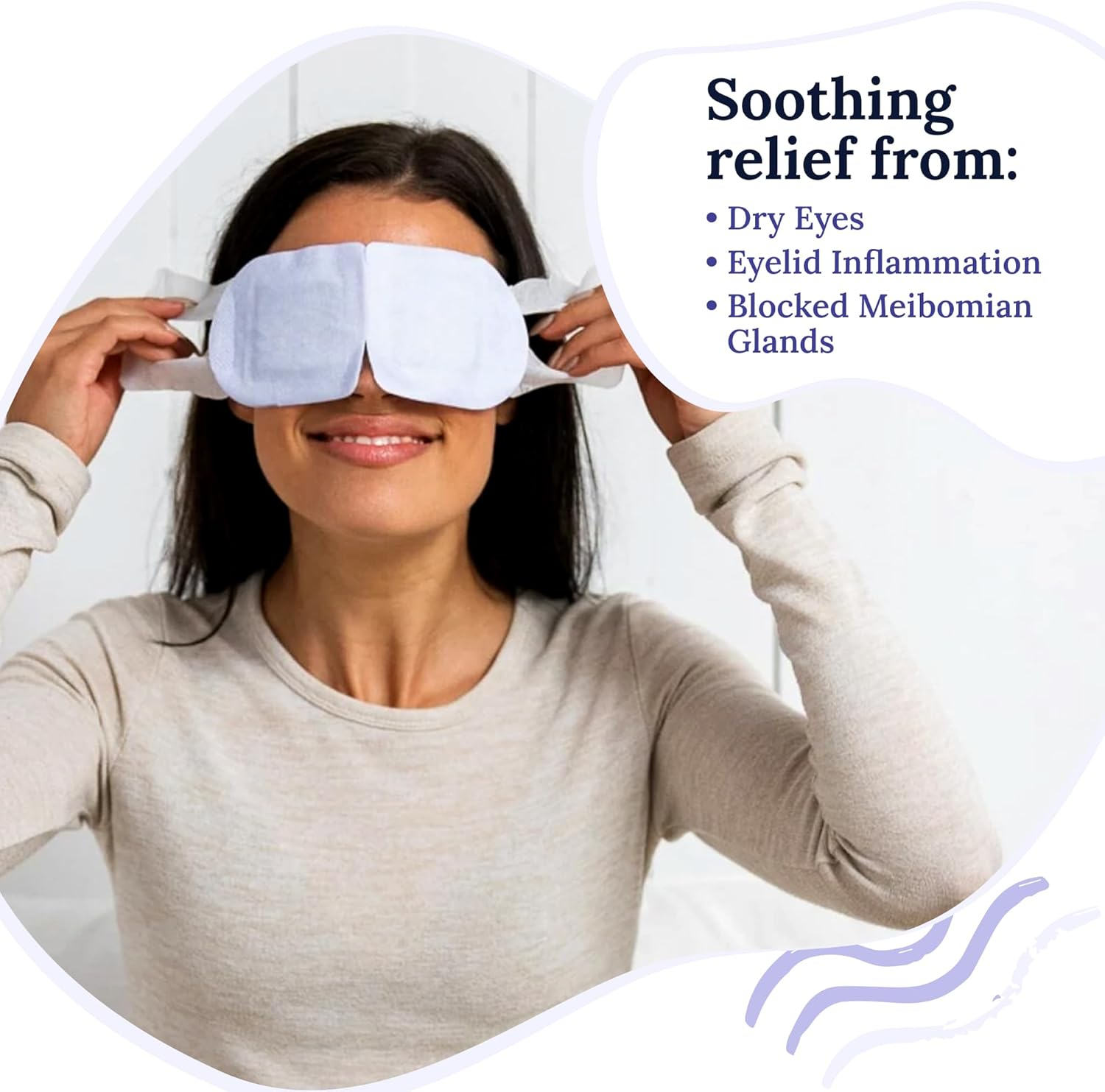 Corneacare Rest: Self Heating Warm Compress for Eyes | Heated Eye Mask for Fast Relief of Dry Eyes | No Microwave Needed | Travel Ready | Eye Treatment Products for Dry Eye Relief | 30 Count image number 4