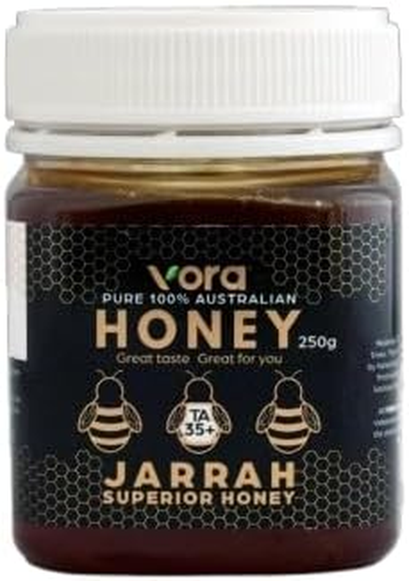VORA Australian Jarrah Honey | Raw | Pure | Gmo-Free | TA35+ (Manuka Honey MGO Level 1200+) Premium Honey, Plastic Jar 250G image number 6
