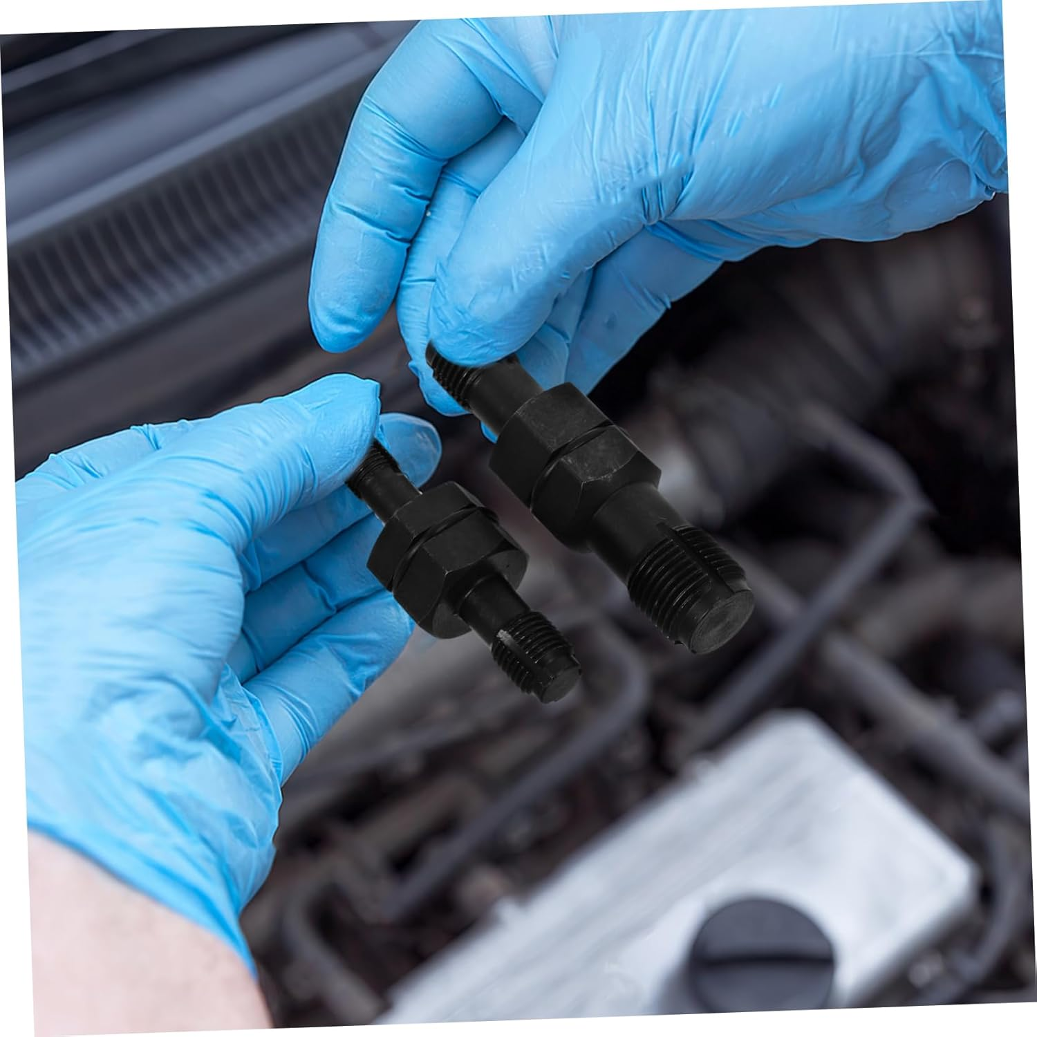 HAPINARY 2Pcs Spark Plug Repair Tool Thread Cleaning for Automotive Maintenance Plug Restoration Device image number 1