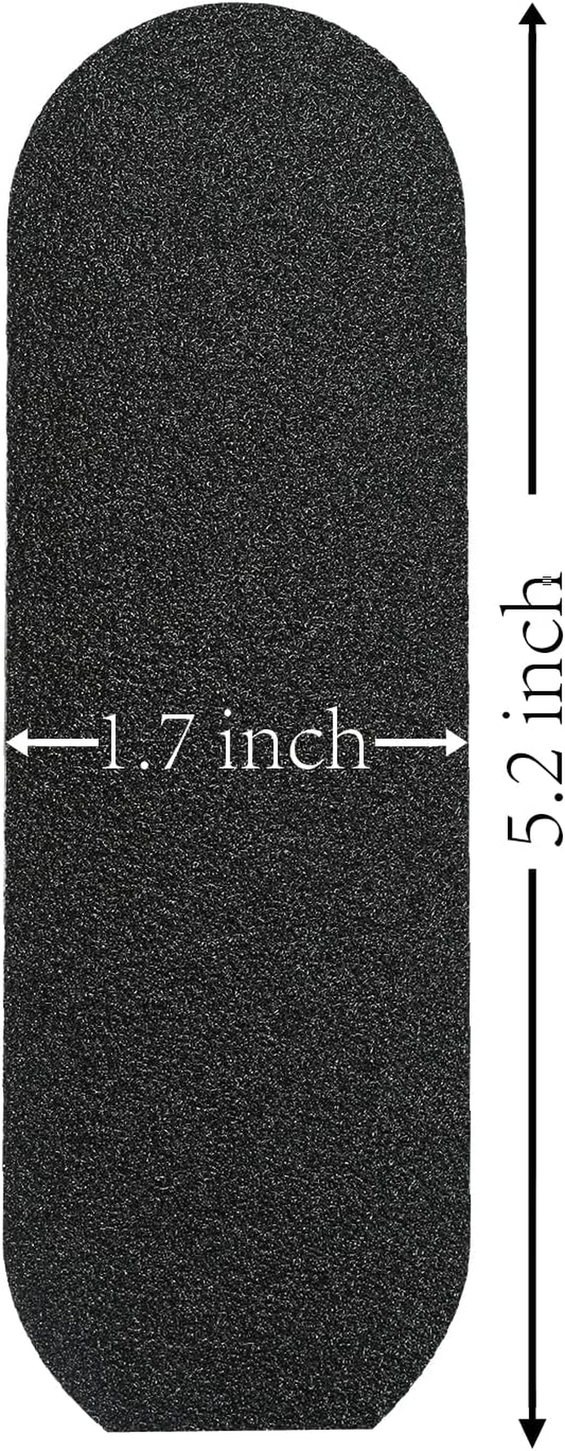 Stainless Steel Pedi File Refill, 100 Grit, Black - Pedicure Refill Pads - Foot Rasp Pad with Removable Glue,Size 5.2" L X 1.7" W,50-Count image number 2