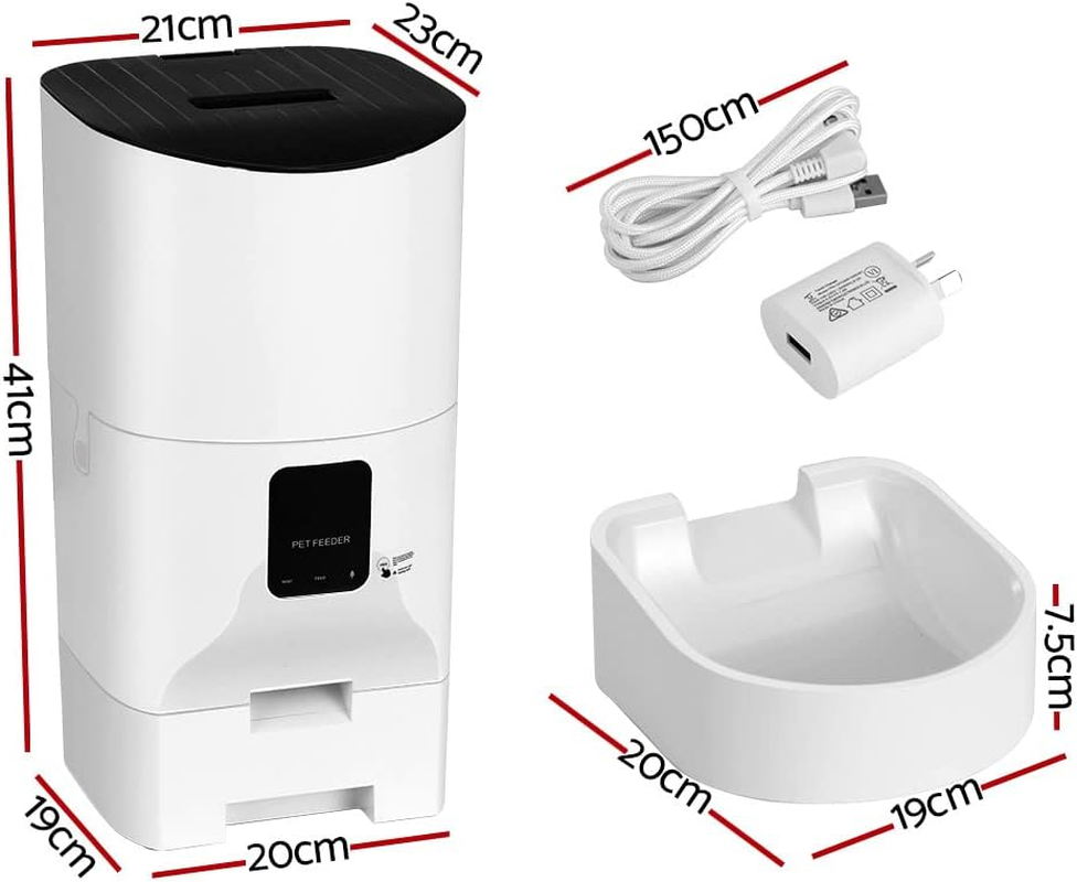 Automatic Pet Feeder 9L Wifi Auto Dog Cat Feeder Smart Food Dispenser Timer