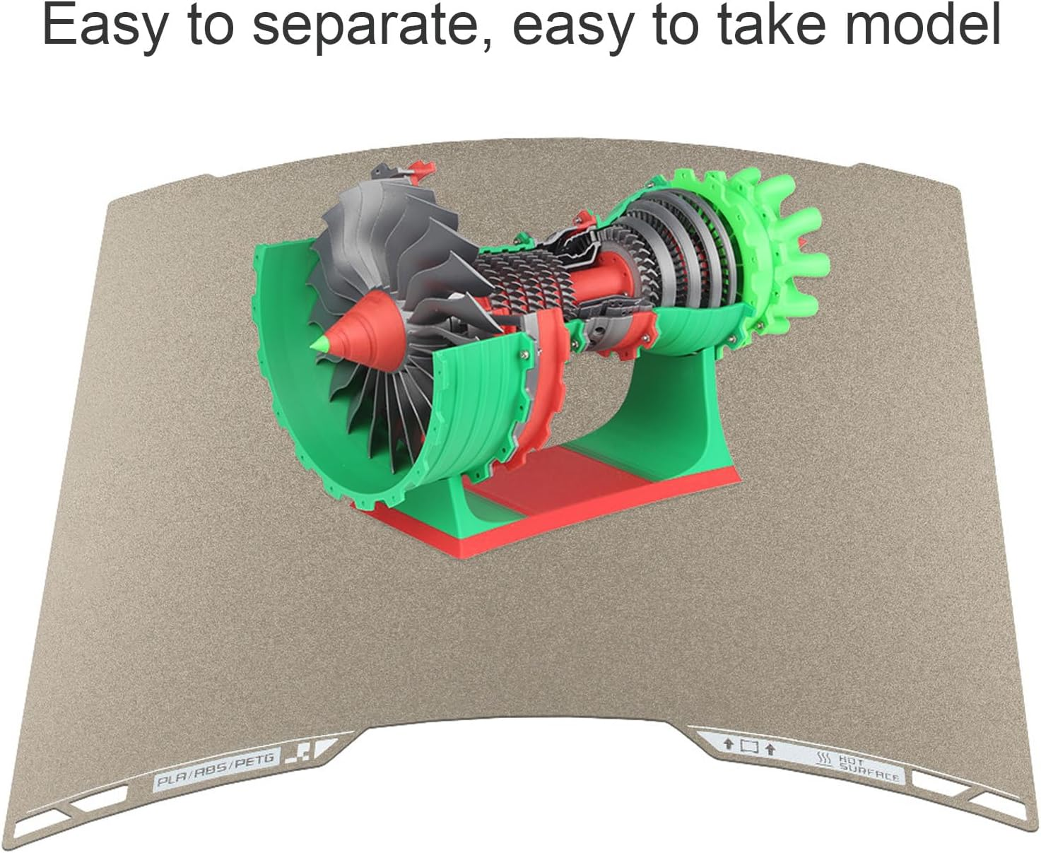 Upgraded 355X346Mm Build Plate for Lab H2D, 3D Printer Textured PEI and Smooth PEY Flexible Print Bed, Heated Bed Spring Steel Flexible Platform Accessories Replacement image number 2
