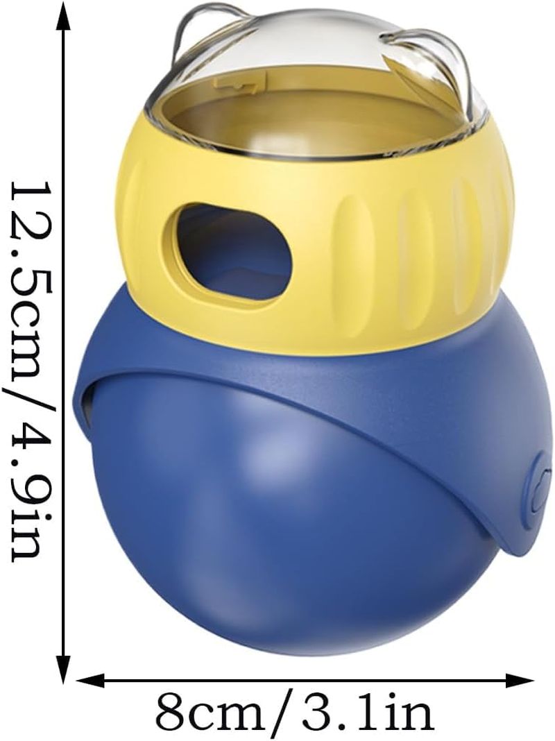 Dog Treat Dispenser Toy - Dog Puzzle Toy | Cat Slow Feeder Refillable | Self-Entertainment Interactive Feeding Toy | Adjustable Food Dispenser Leaking Ball for Puppy Training Cat Enrichment image number 4