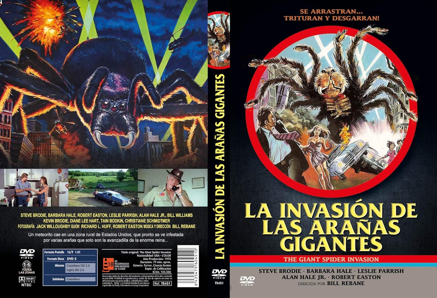 La Invasi&oacute;n De Las Ara&ntilde;as Gigantes DVD 1975 the Giant Spider Invasion [Import]